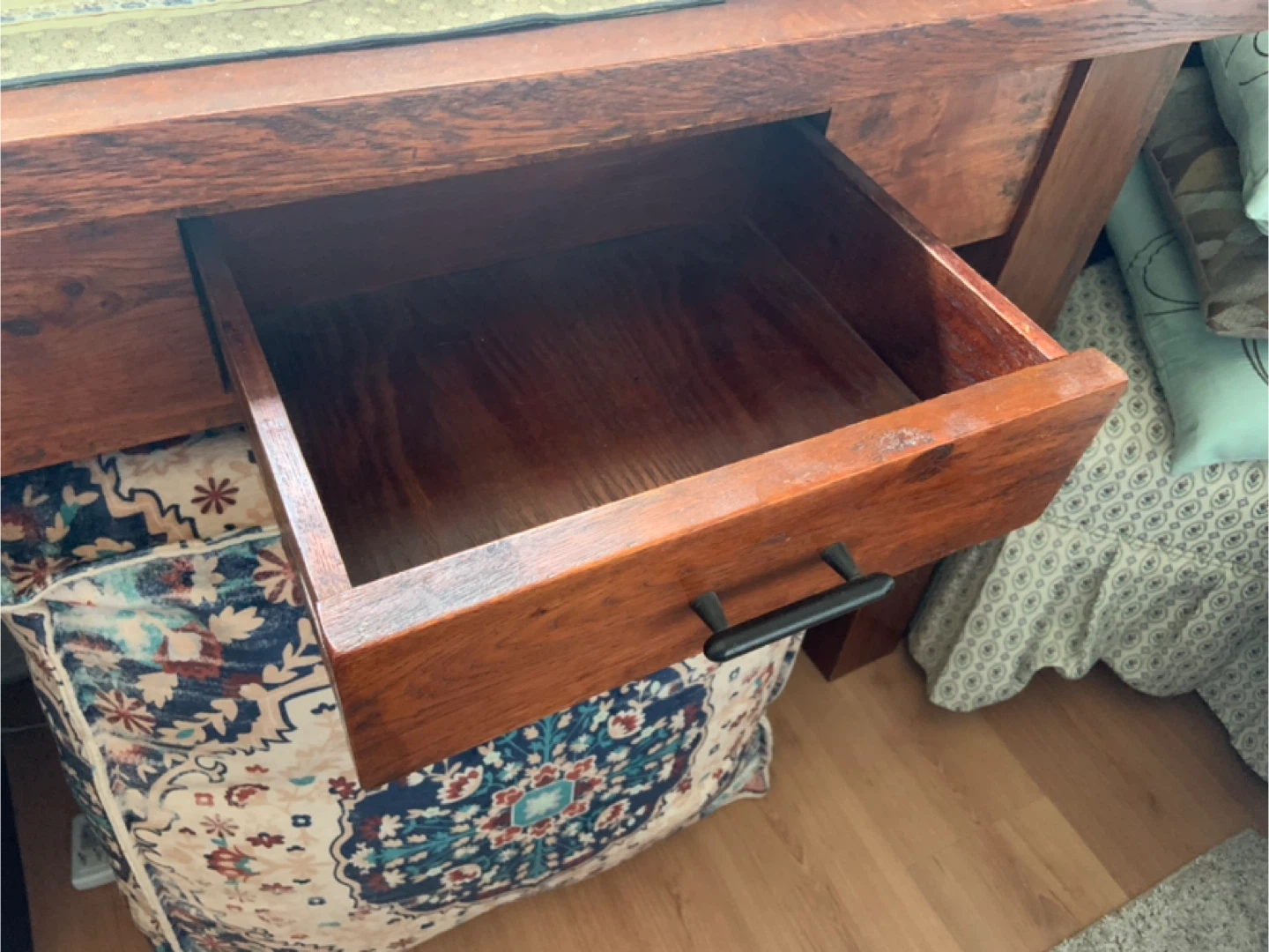 🥕Rustic Wooden Console Table - 64" Wide - photo 2