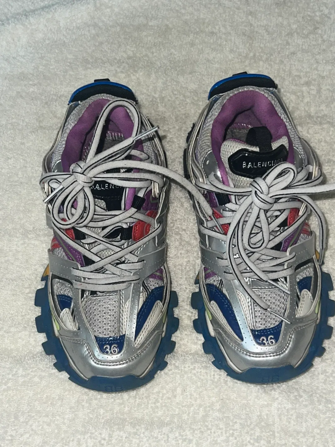 Balenciaga Track Sneakers Silver Size 36 image indicator(2)