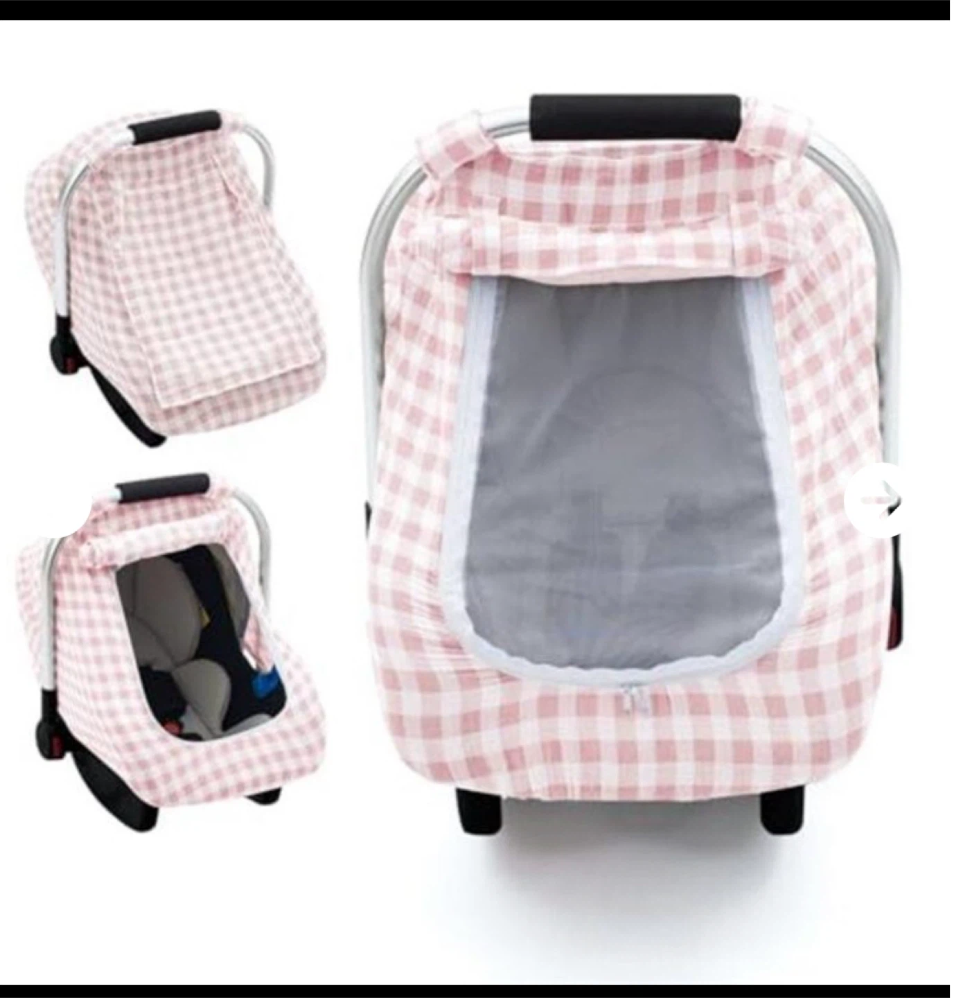 Muslin Car Seat Cover Baby, Breathable Infant Car
