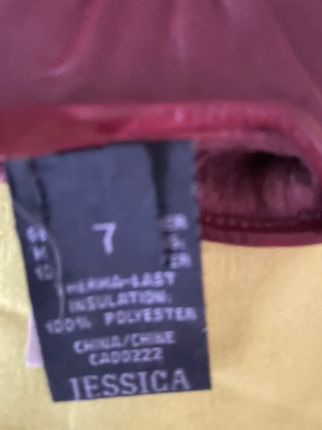 Jessica Burgundy Leather Gloves - Size 7 image indicator(2)