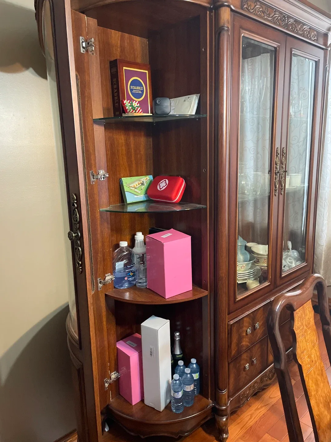 Wooden China Cabinet image indicator(3)