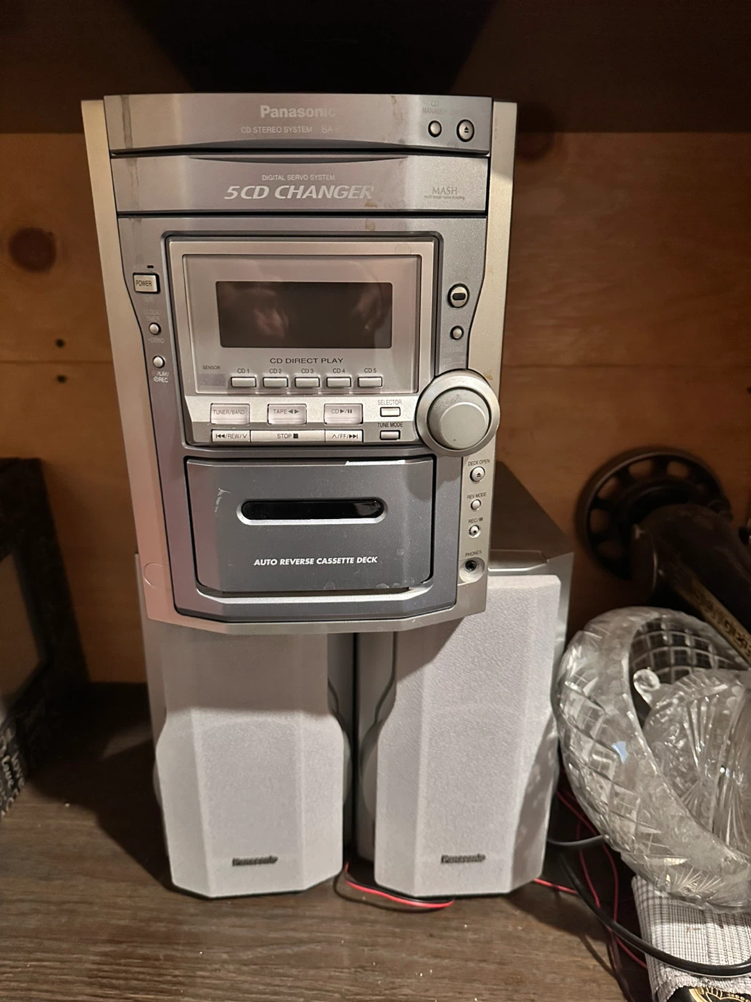 Panasonic 5 disk CD Stereo System and tape