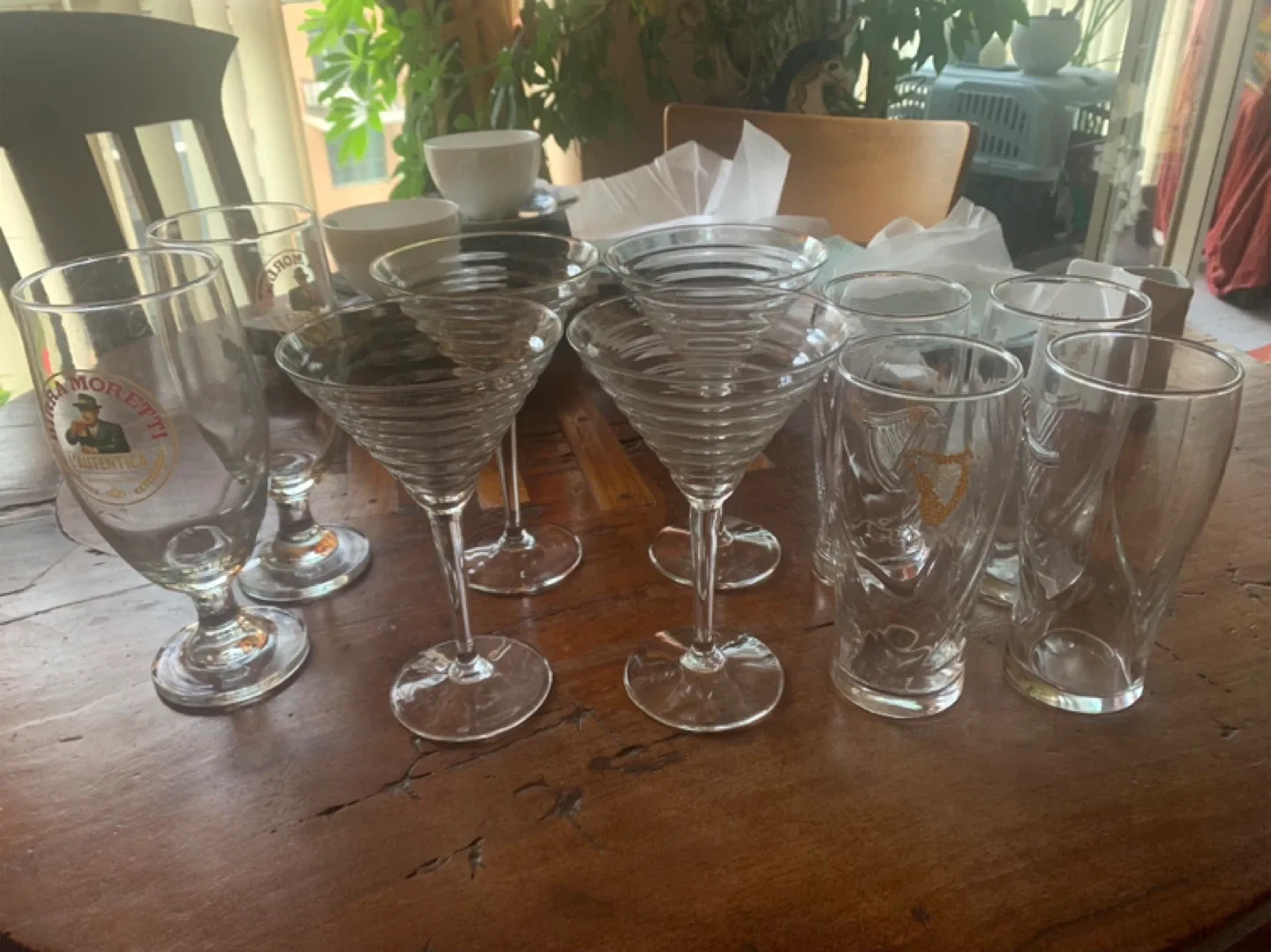 Mixed Set of Branded Beer & Cocktail Glasses thumbnail