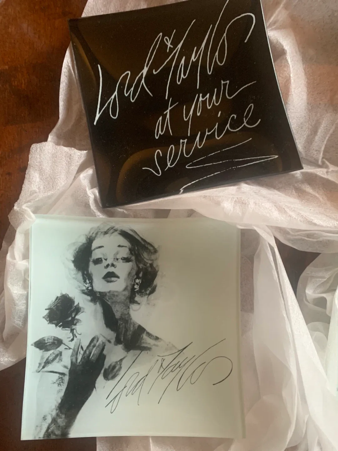 Lord & Taylor Glass Plates & Tea Set image indicator(3)