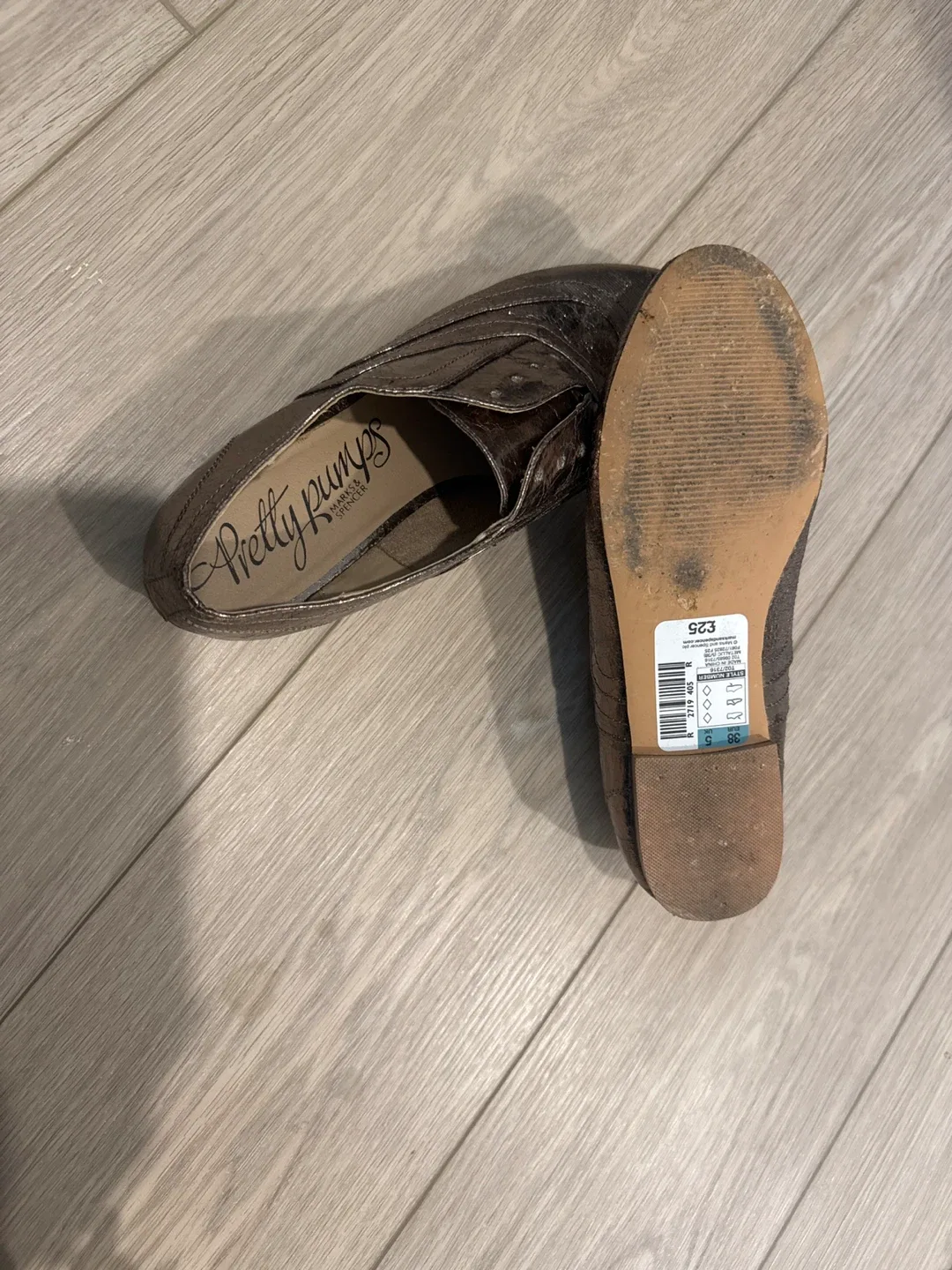 Marks and Spencer flats Bronze Metallic Women's Shoes image indicator(2)