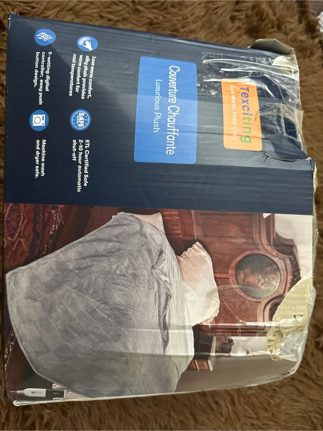 Texciting Luxurious Plush Heated Blanket image indicator(3)