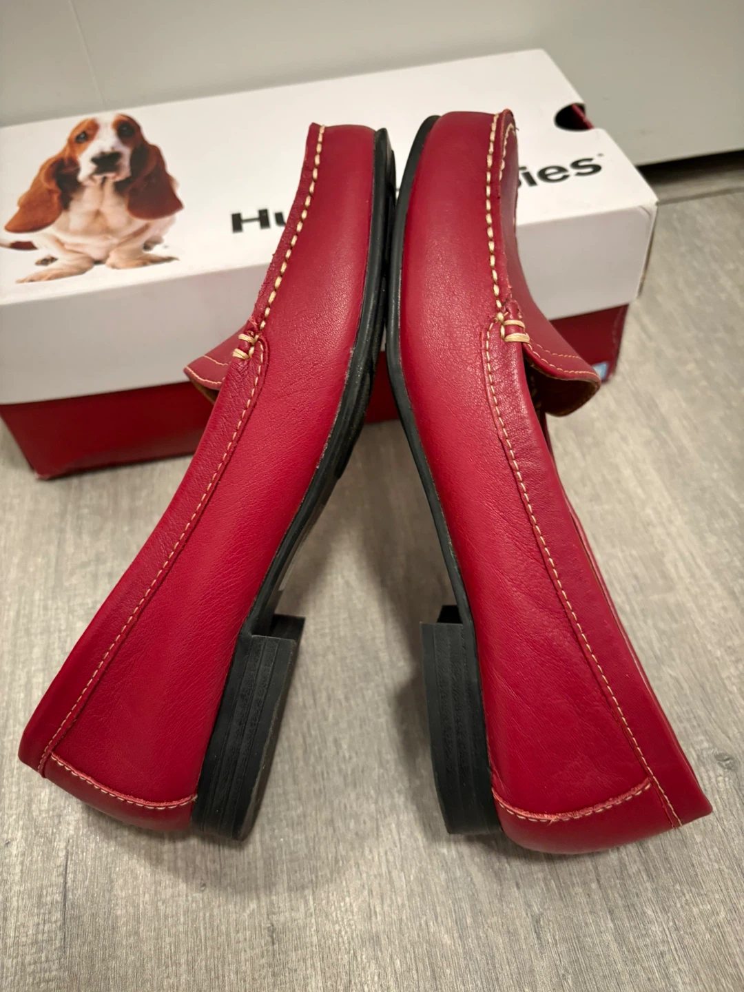 Naturalizer Red Leather Loafers Size 6.5 - photo 4