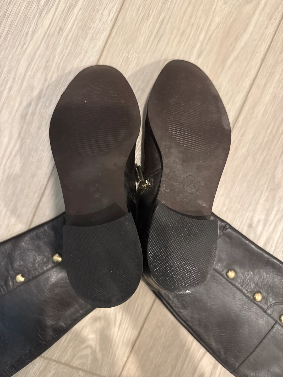 Michael Kors Black Leather Riding Boots, Size 7 - photo 3