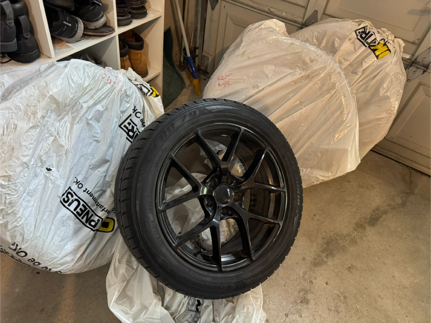 FRO Winter Tires 235/50R18 on Black Rims