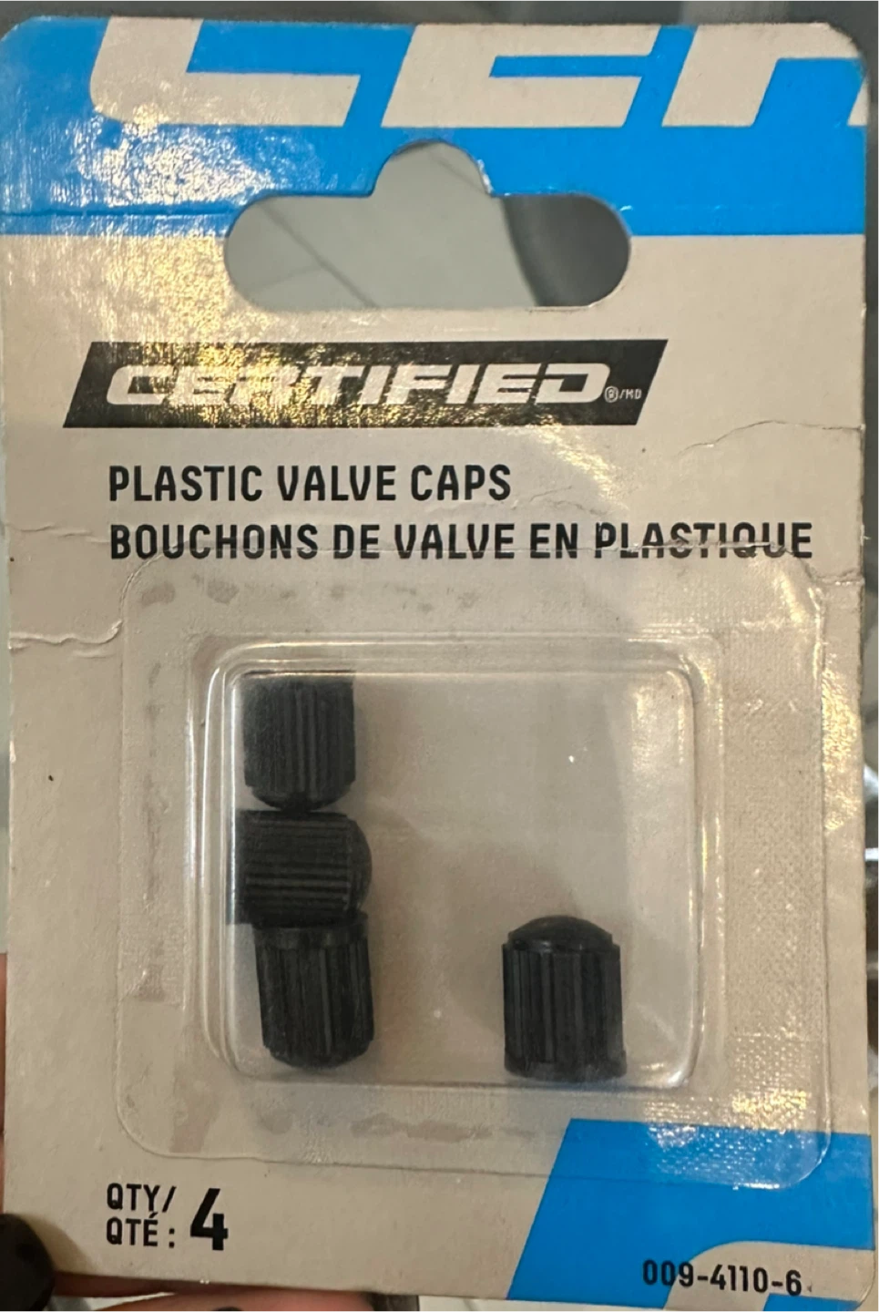 Certified Plastic Valve Caps - Set of 4