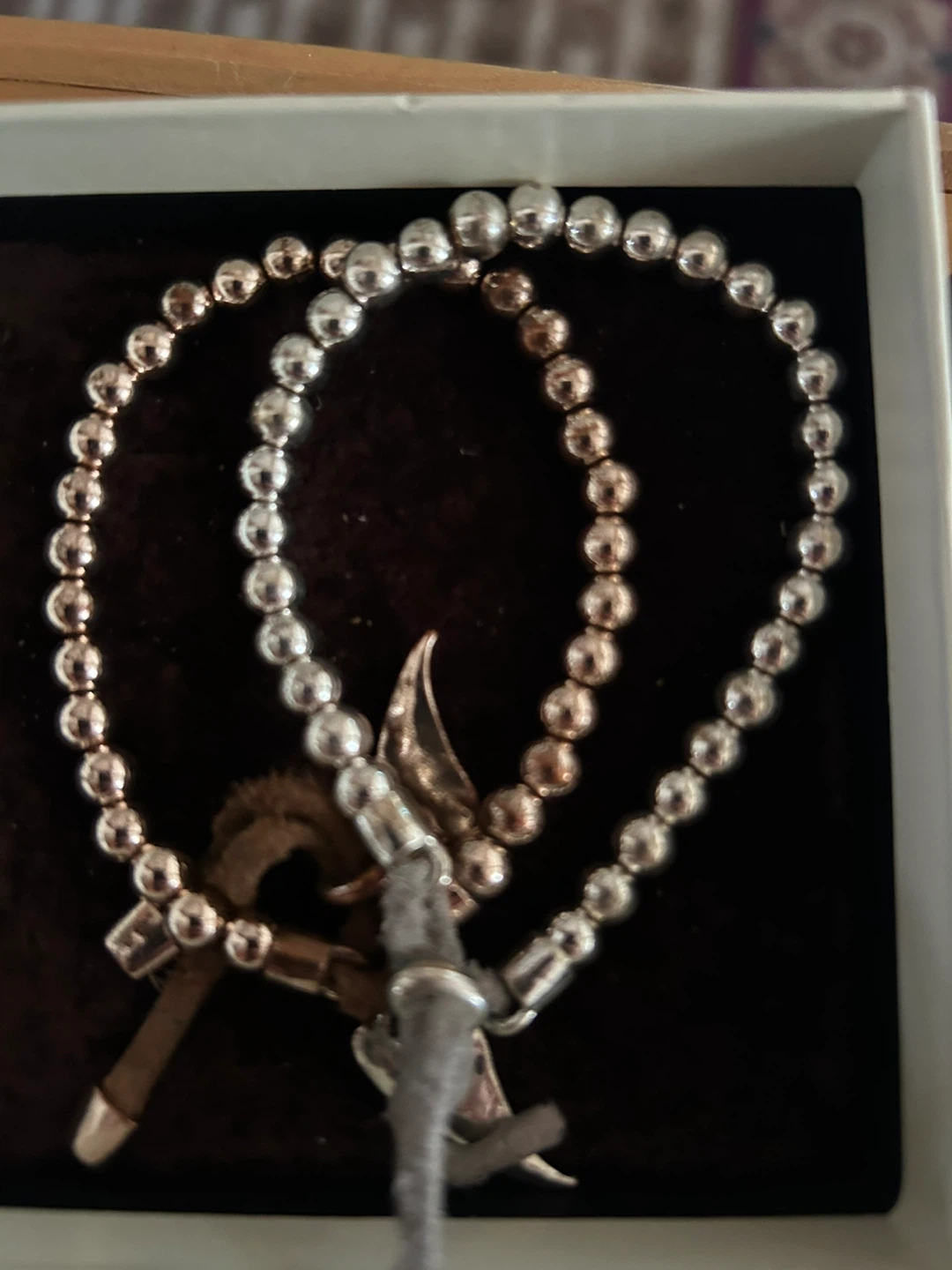 A-MEN Silver & Rose Gold Bracelet with Box - photo 2