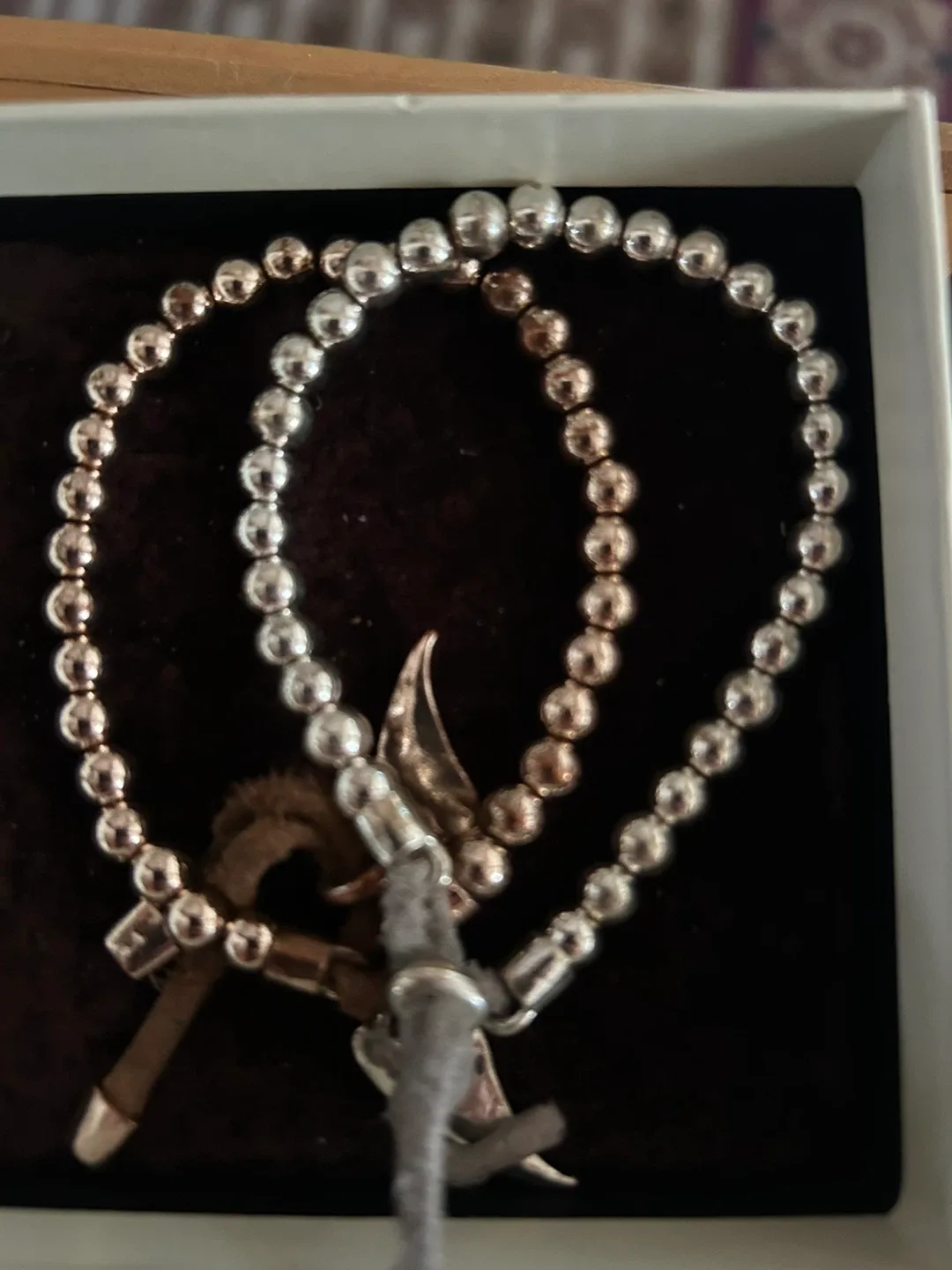 A-MEN Silver & Rose Gold Bracelet with Box image indicator(2)