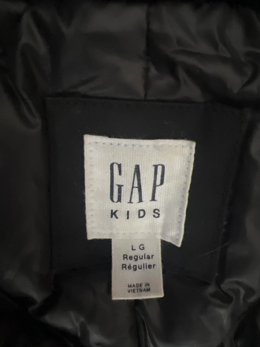 GAP Kids Girls Black Winter Coat - Size L (Regular) - photo 2