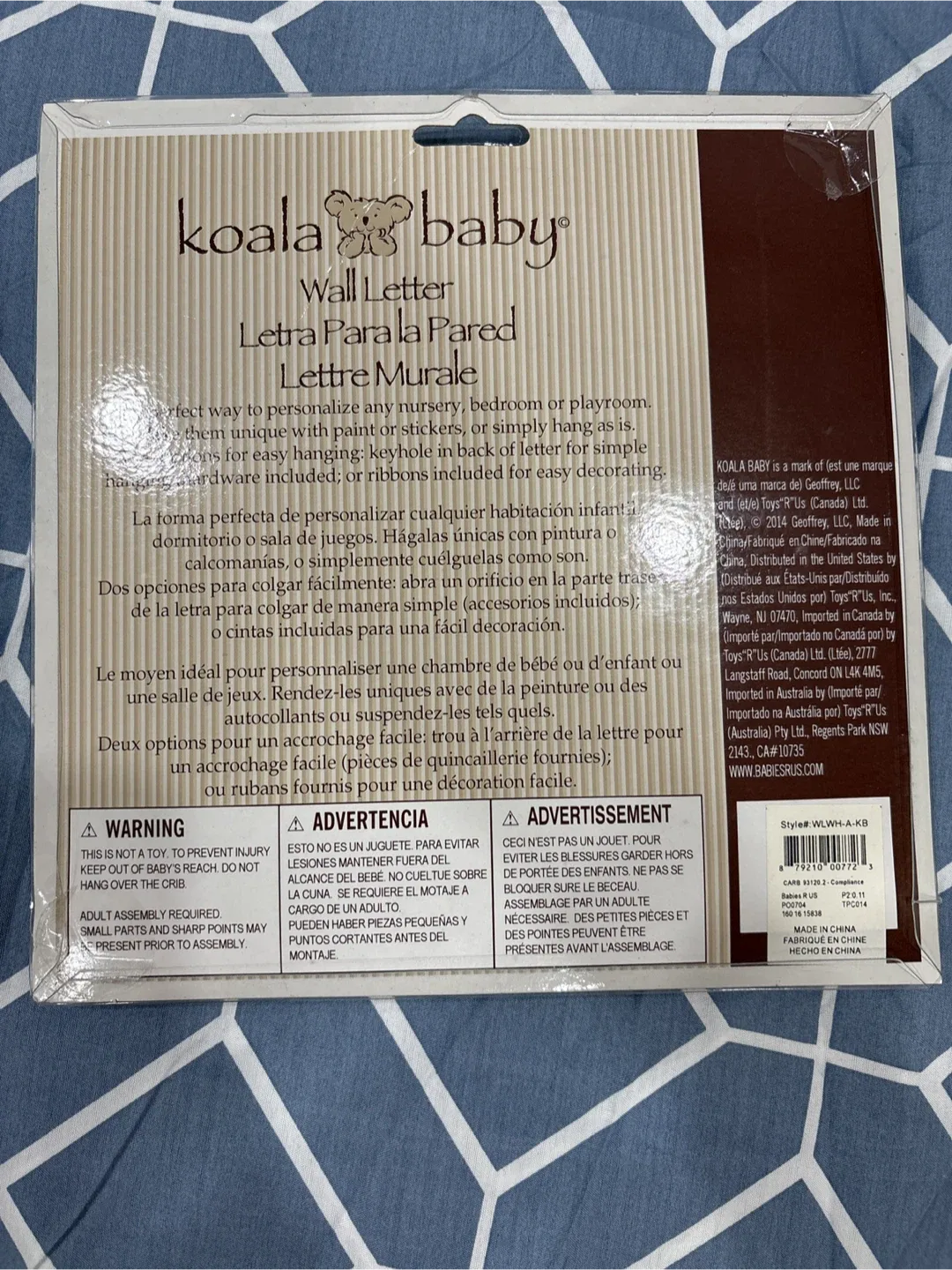 Koala Baby White Letter S & A - New! image indicator(7)