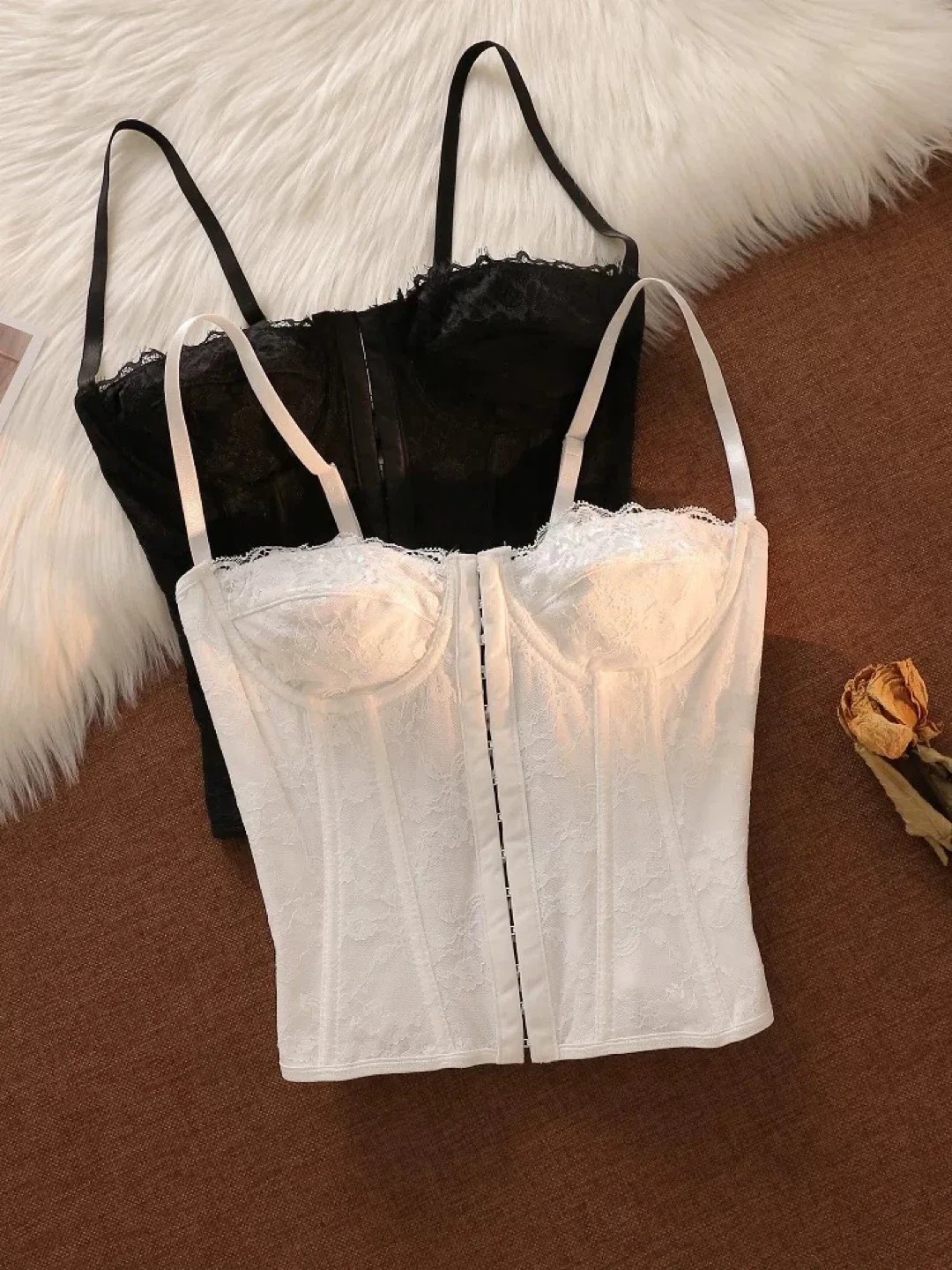 Brand new black Lace Corset Top image indicator(2)