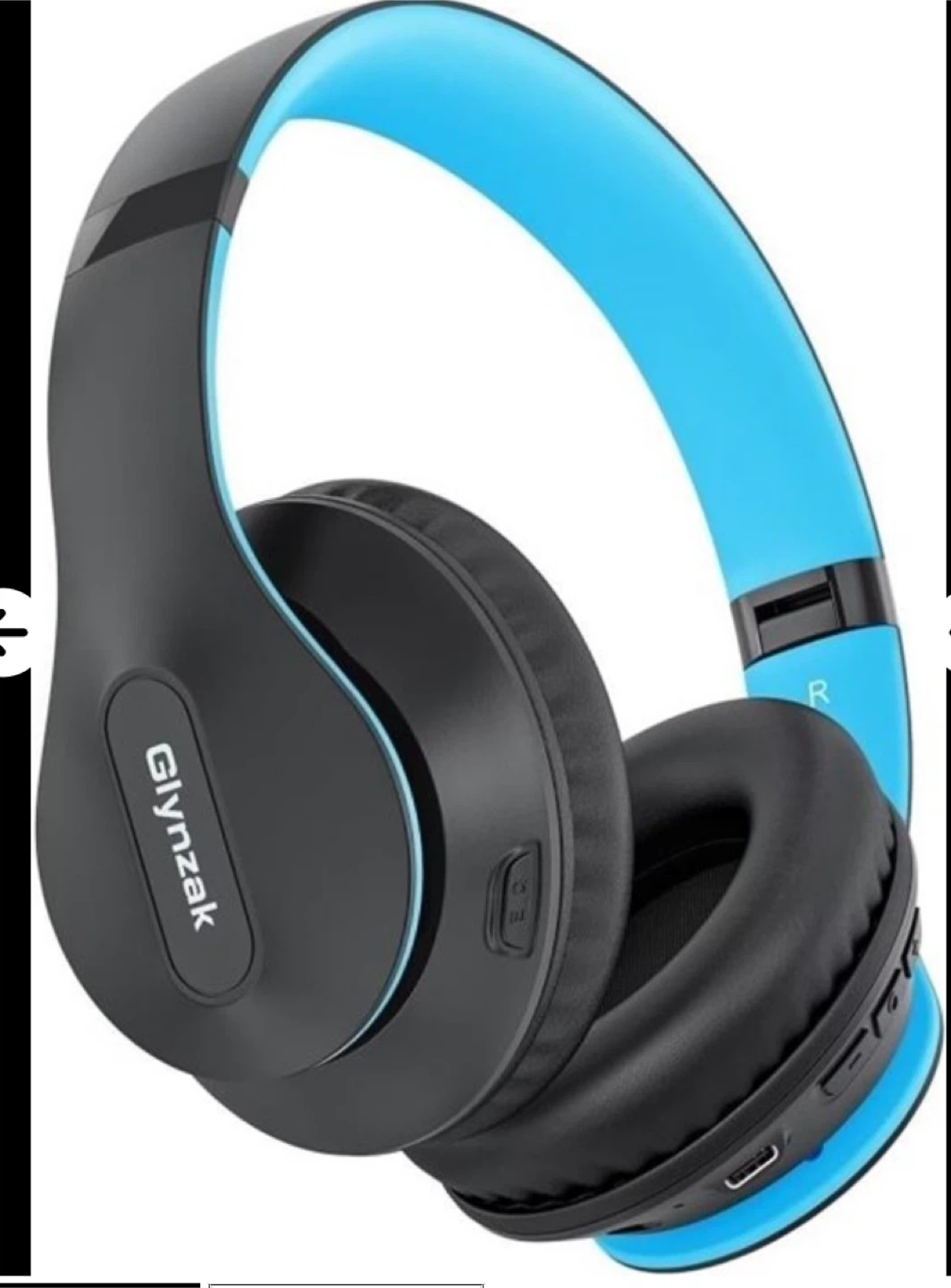 Glynzak Wireless Headphones- Blue & Black