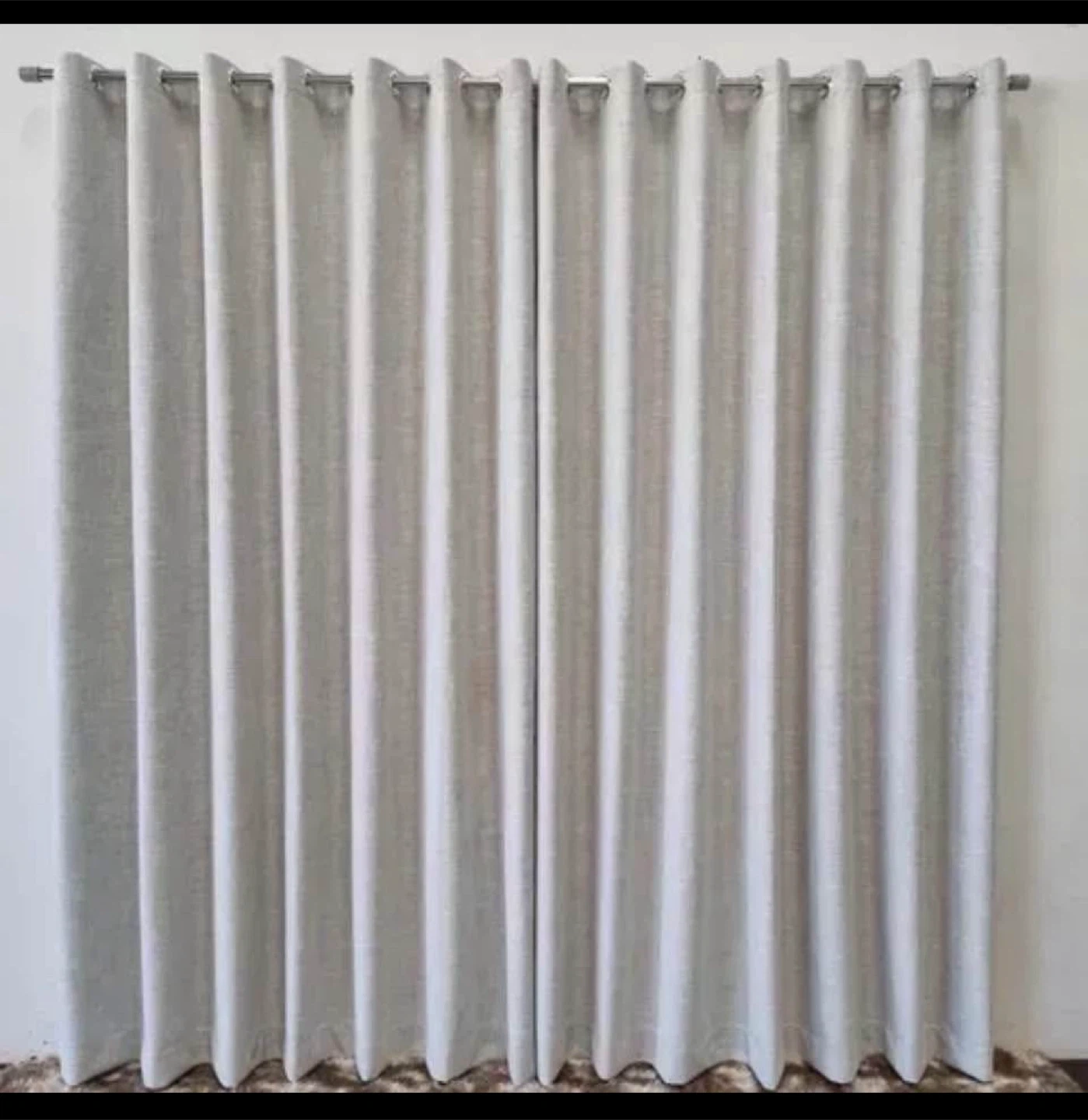 Grey Linen  Blackout Curtains