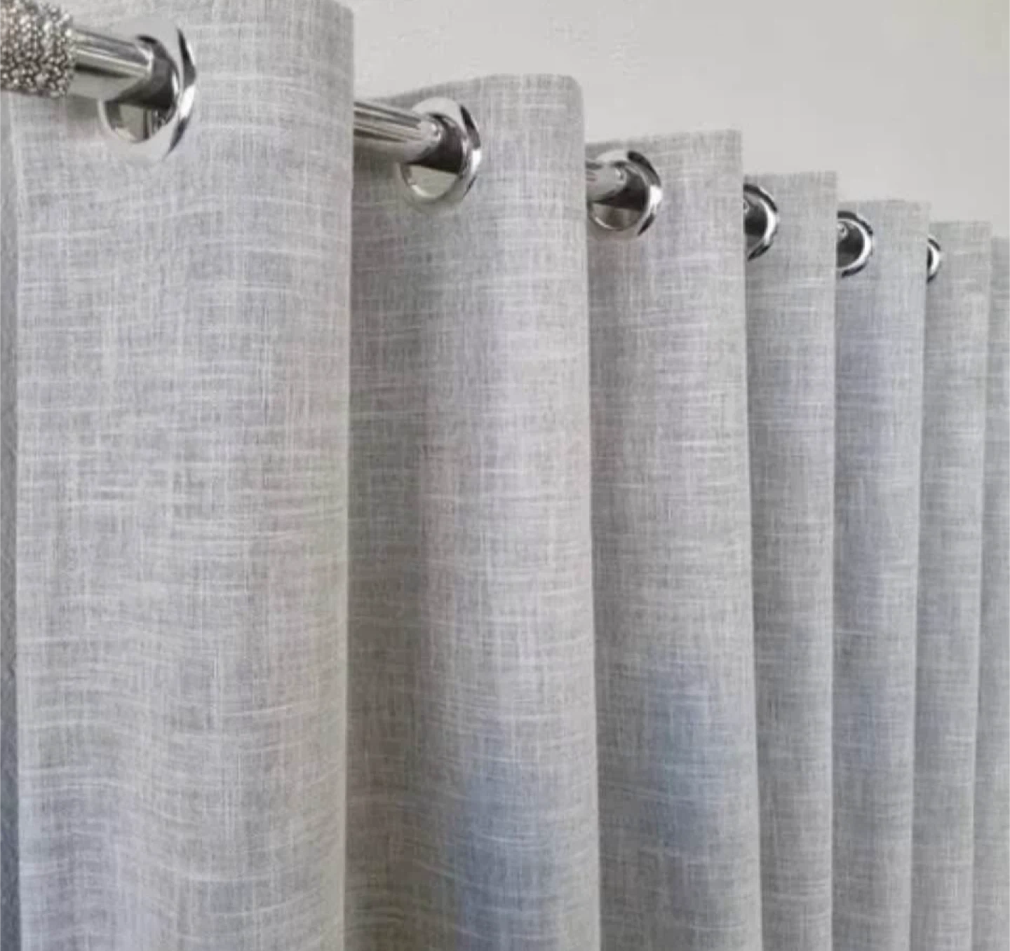 Grey Linen  Blackout Curtains - photo 2