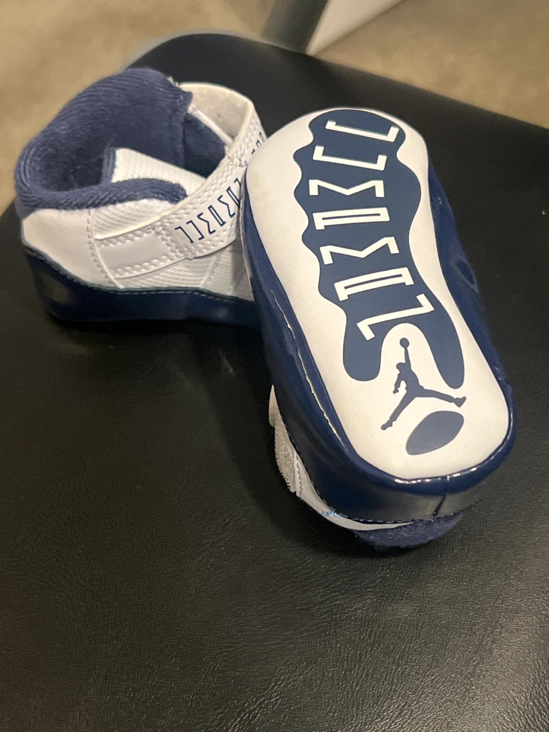 Baby Jordan 11 Crib size 2c Shoes - Navy/White - photo 2