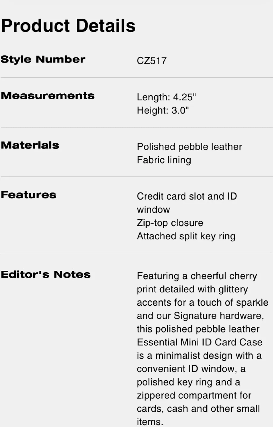 🍒 New Coach Cherry Leather Cardholder Wallet 🍒 image indicator(4)