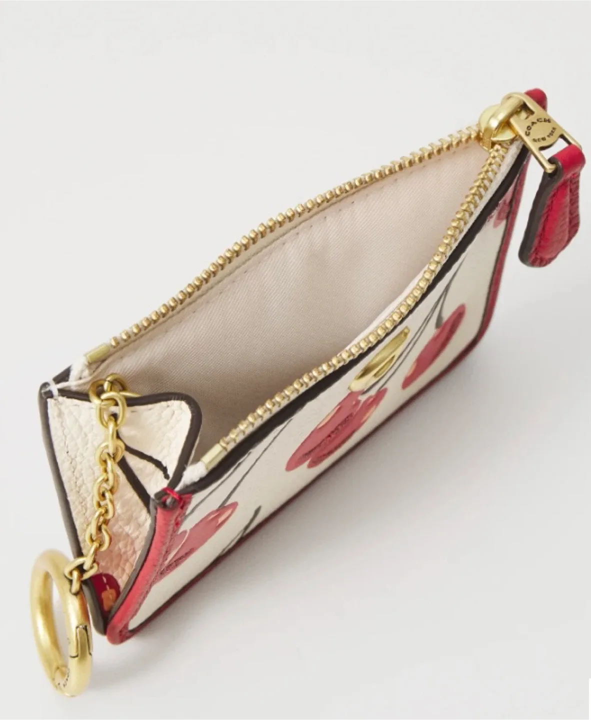 🍒 New Coach Cherry Leather Cardholder Wallet 🍒 image indicator(3)