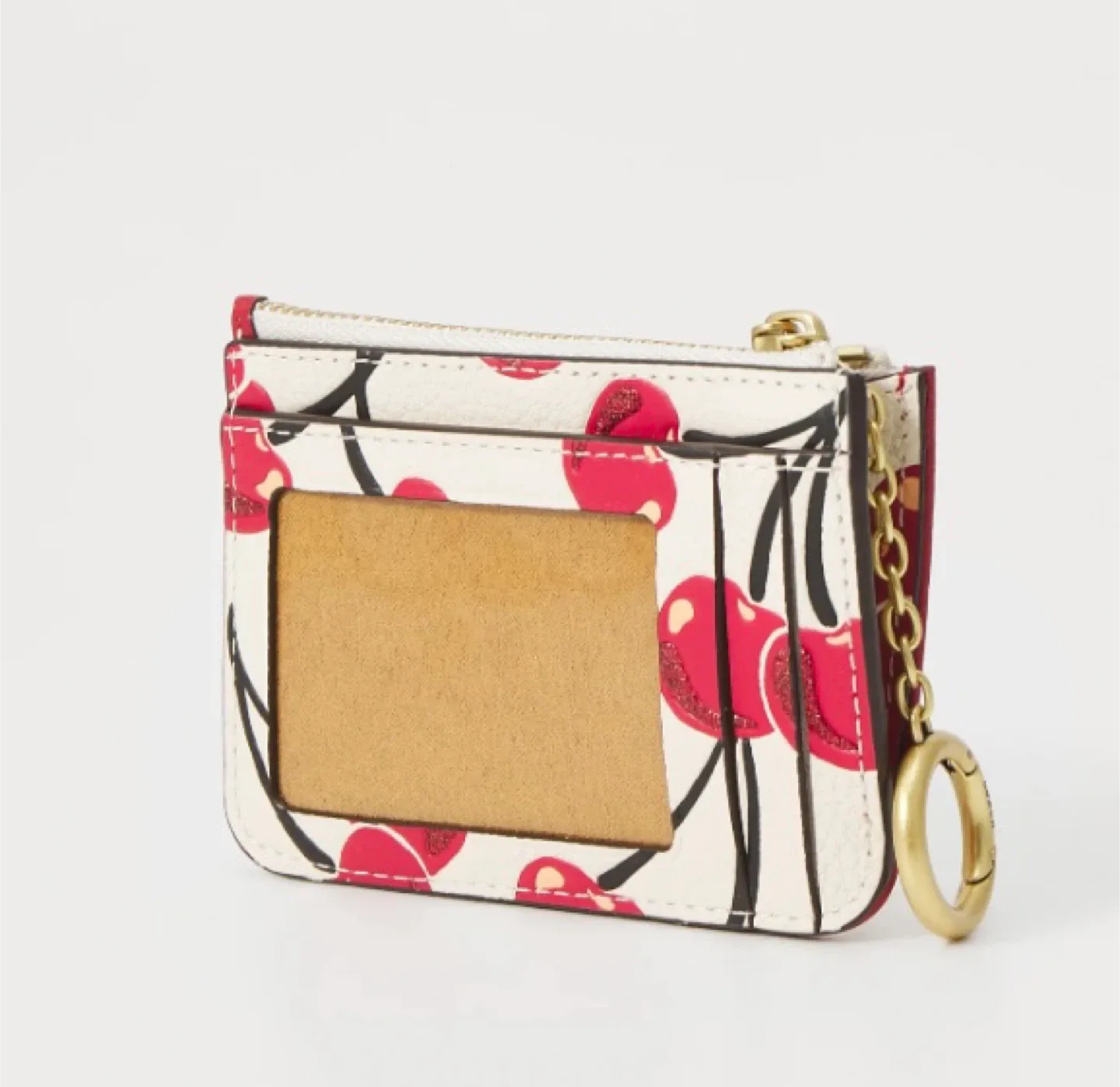 🍒 New Coach Cherry Leather Cardholder Wallet 🍒 image indicator(2)