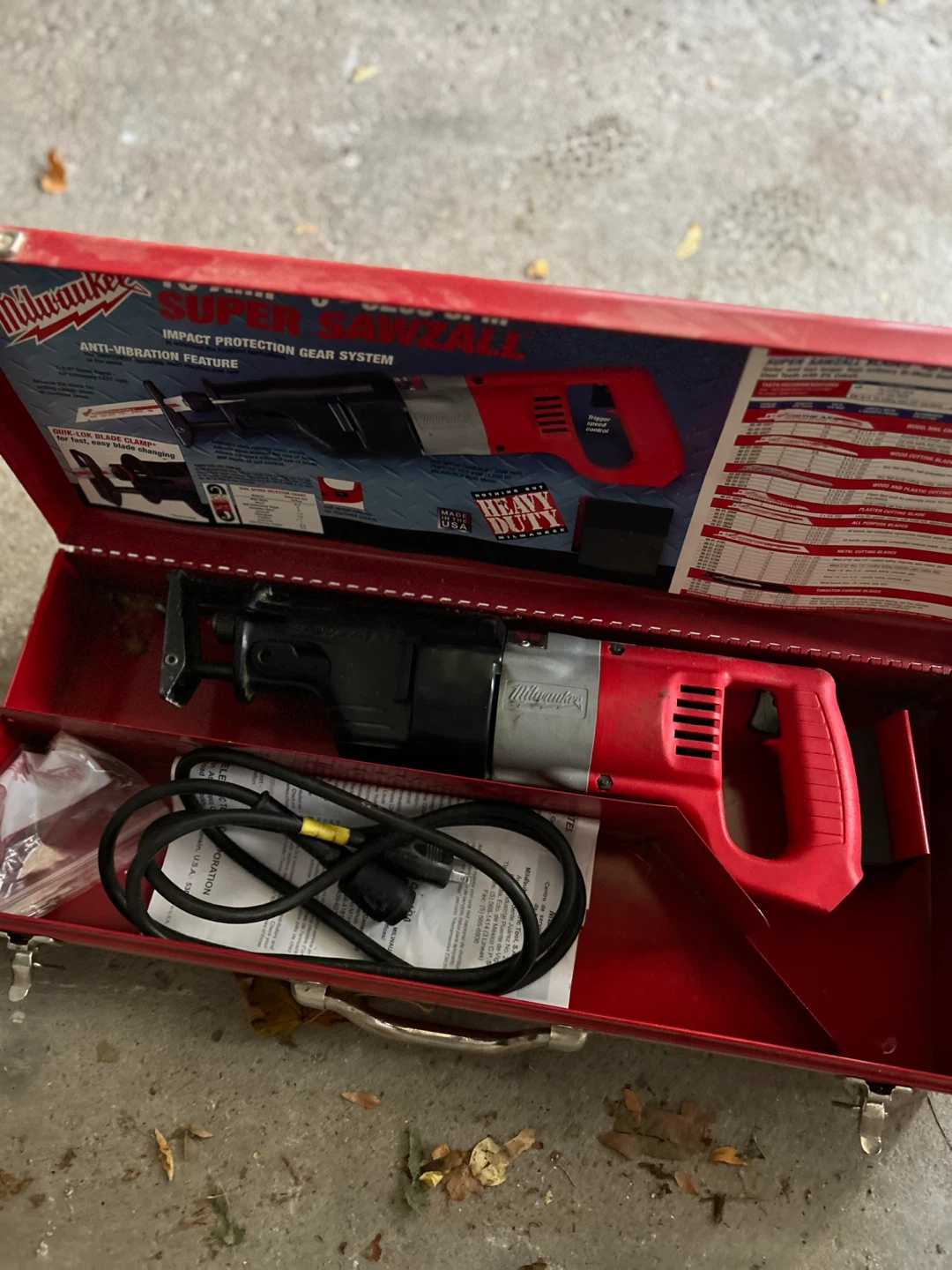Milwaukee Super Sawzall in Case - photo 2
