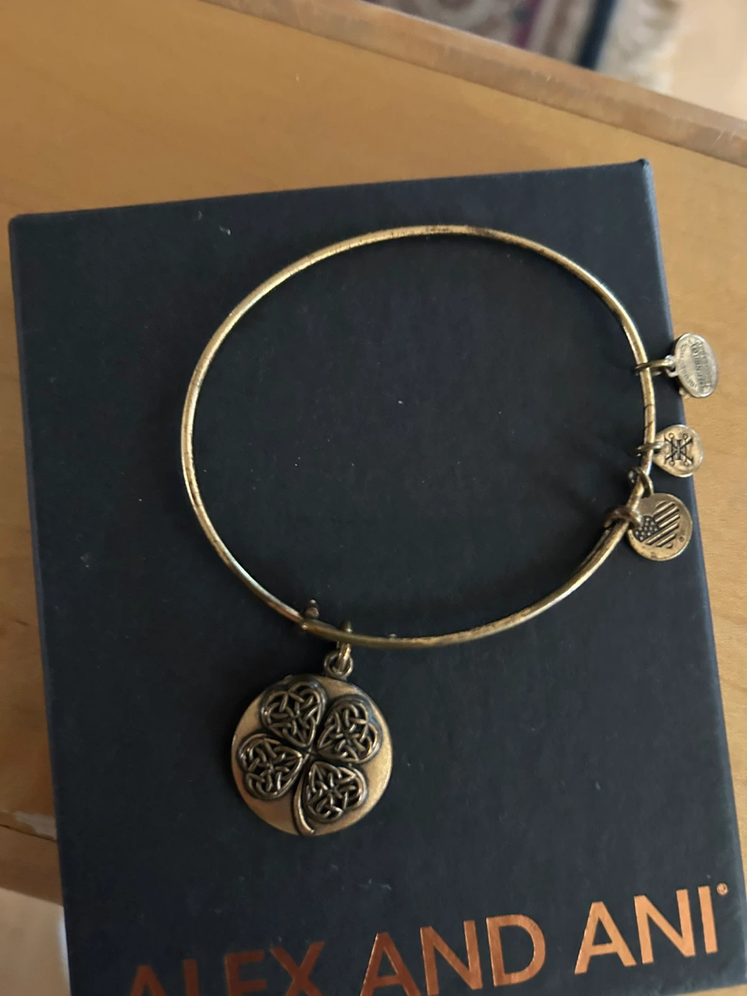 Alex and Ani Four Leaf Clover Charm Bracelet