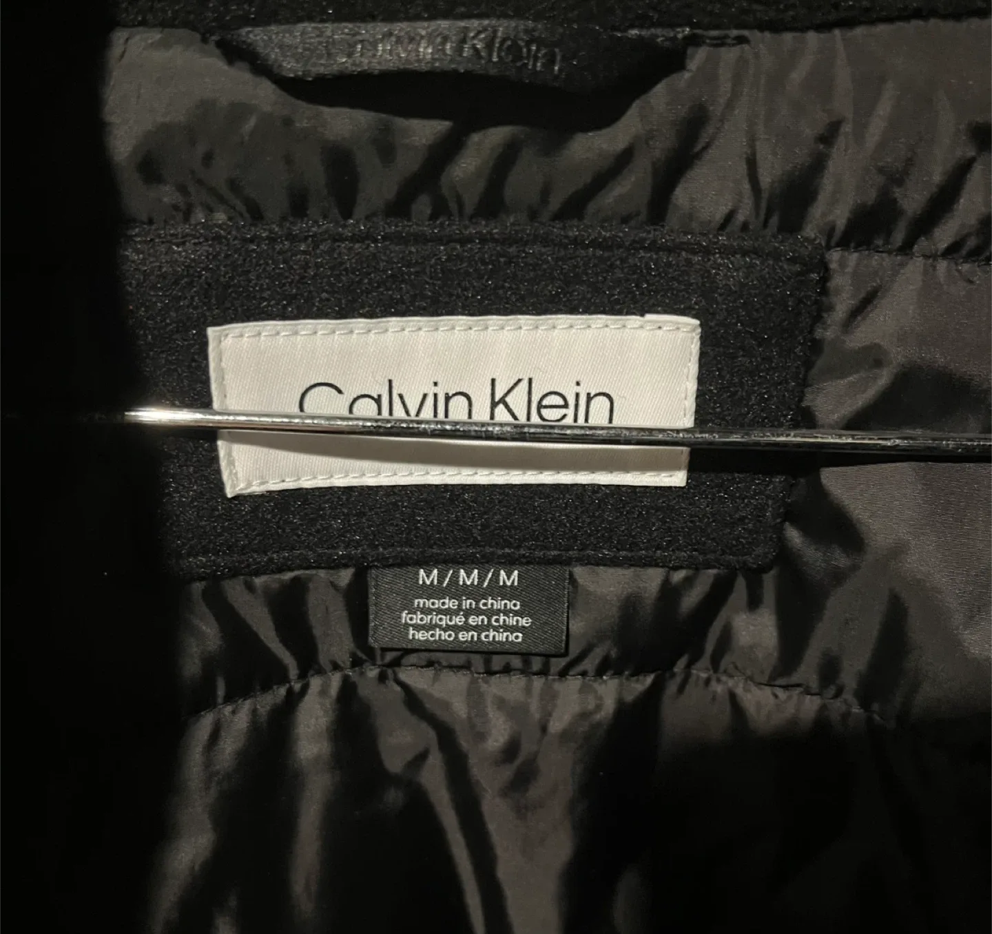 Calvin Klein Black Hooded Jacket - Size M image indicator(2)