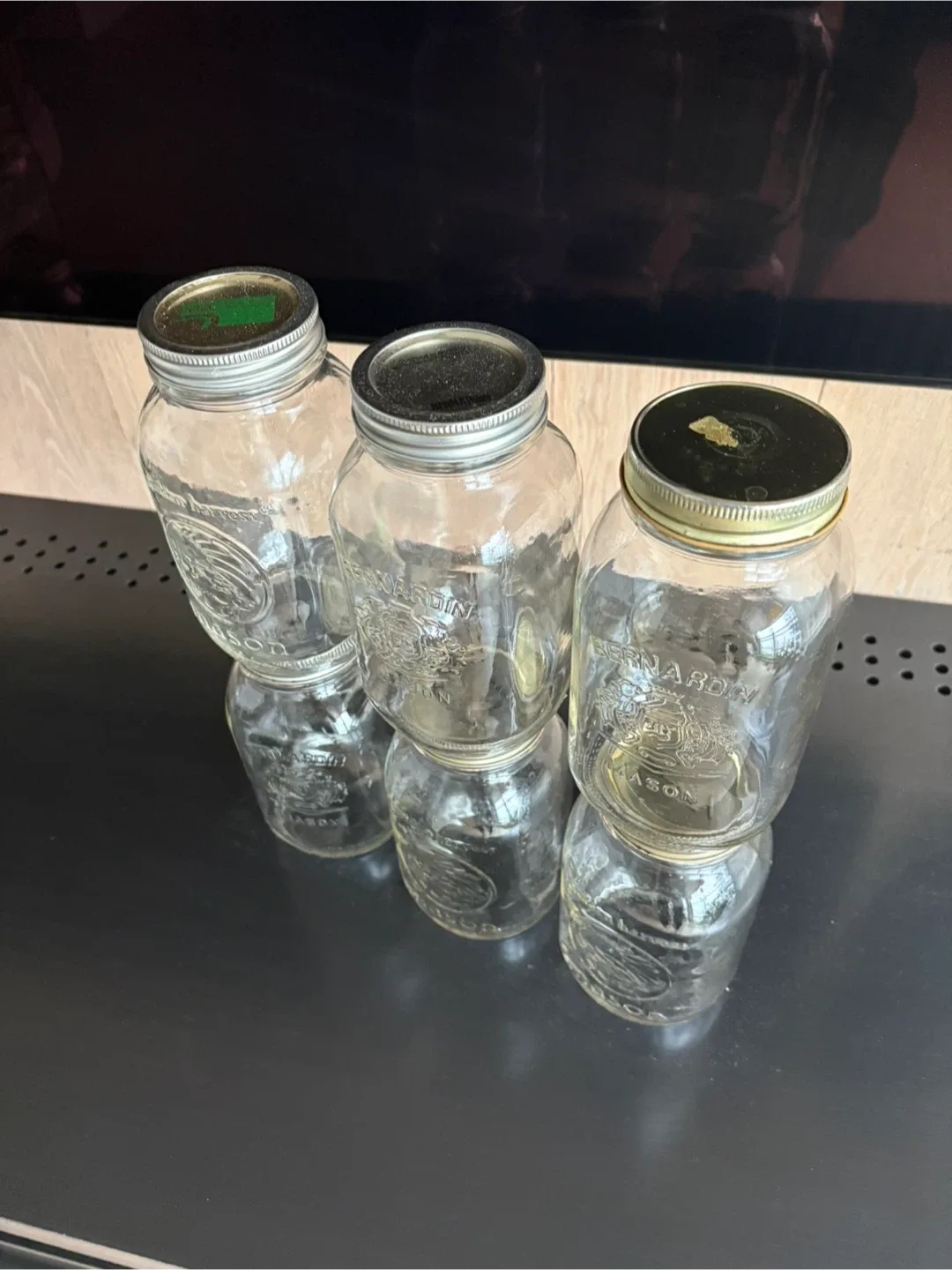 Glass mason jars 1.0L x6 image indicator(2)