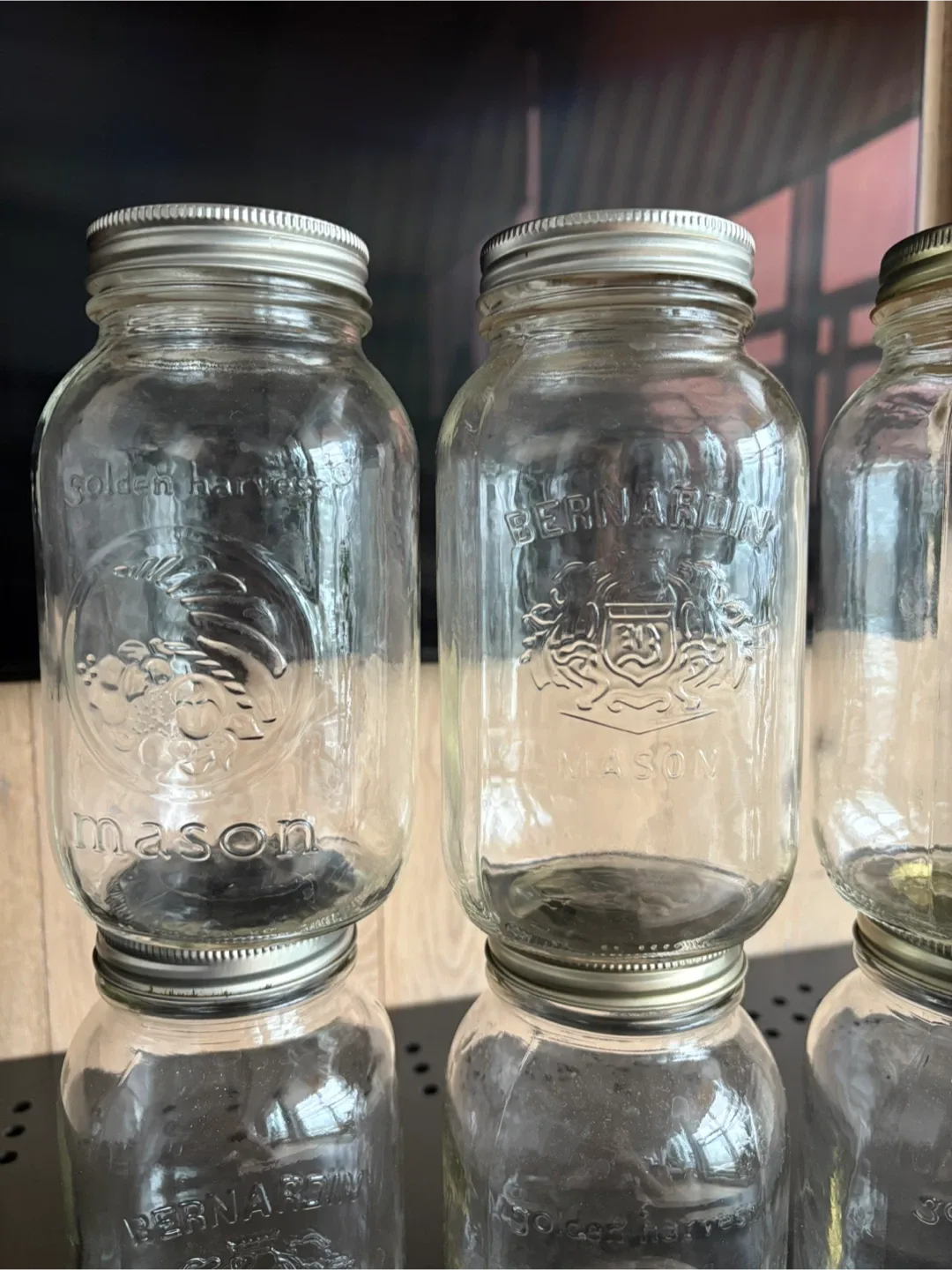 Glass mason jars 1.0L x6 image indicator(3)