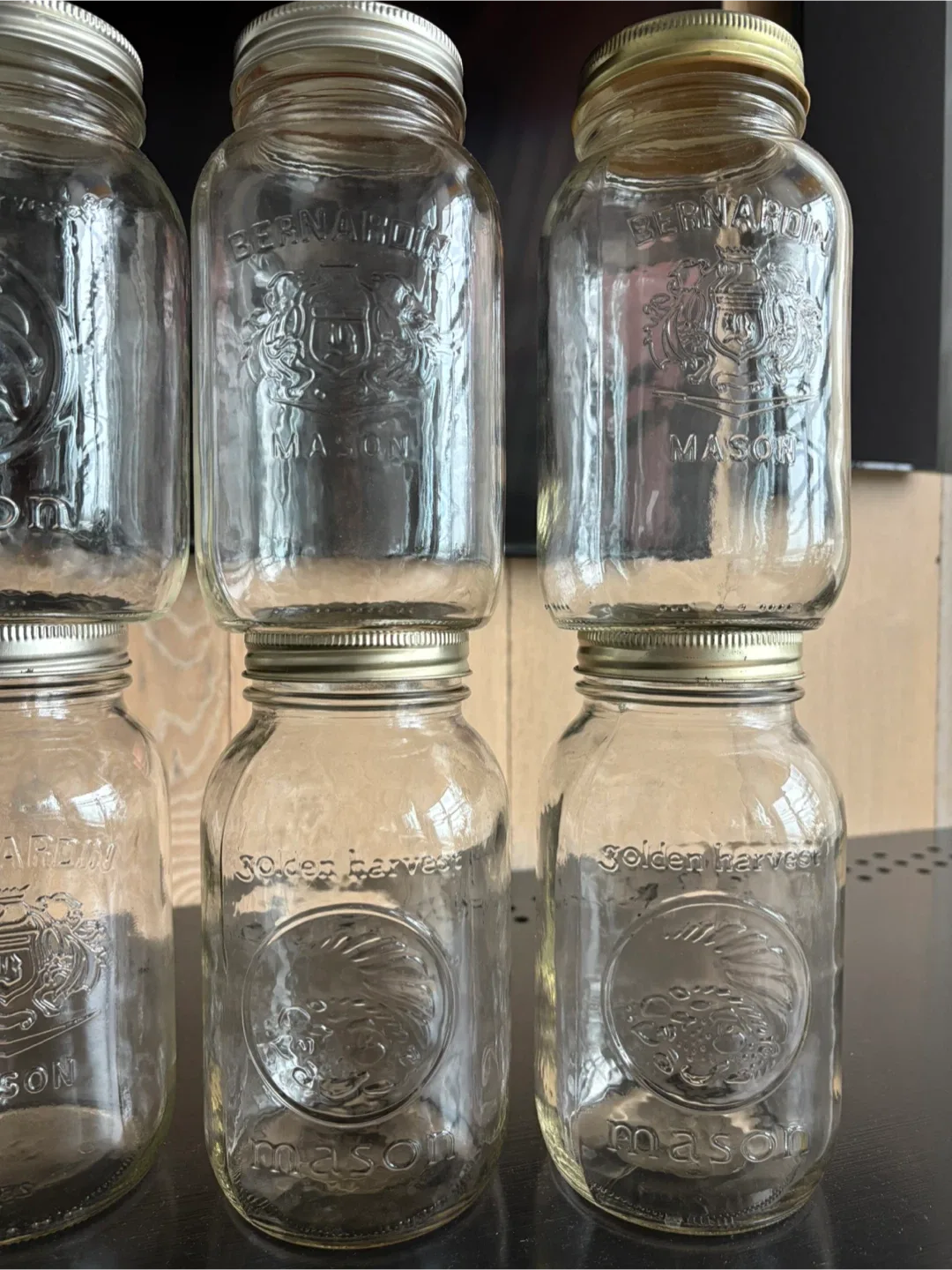 Glass mason jars 1.0L x6 image indicator(4)