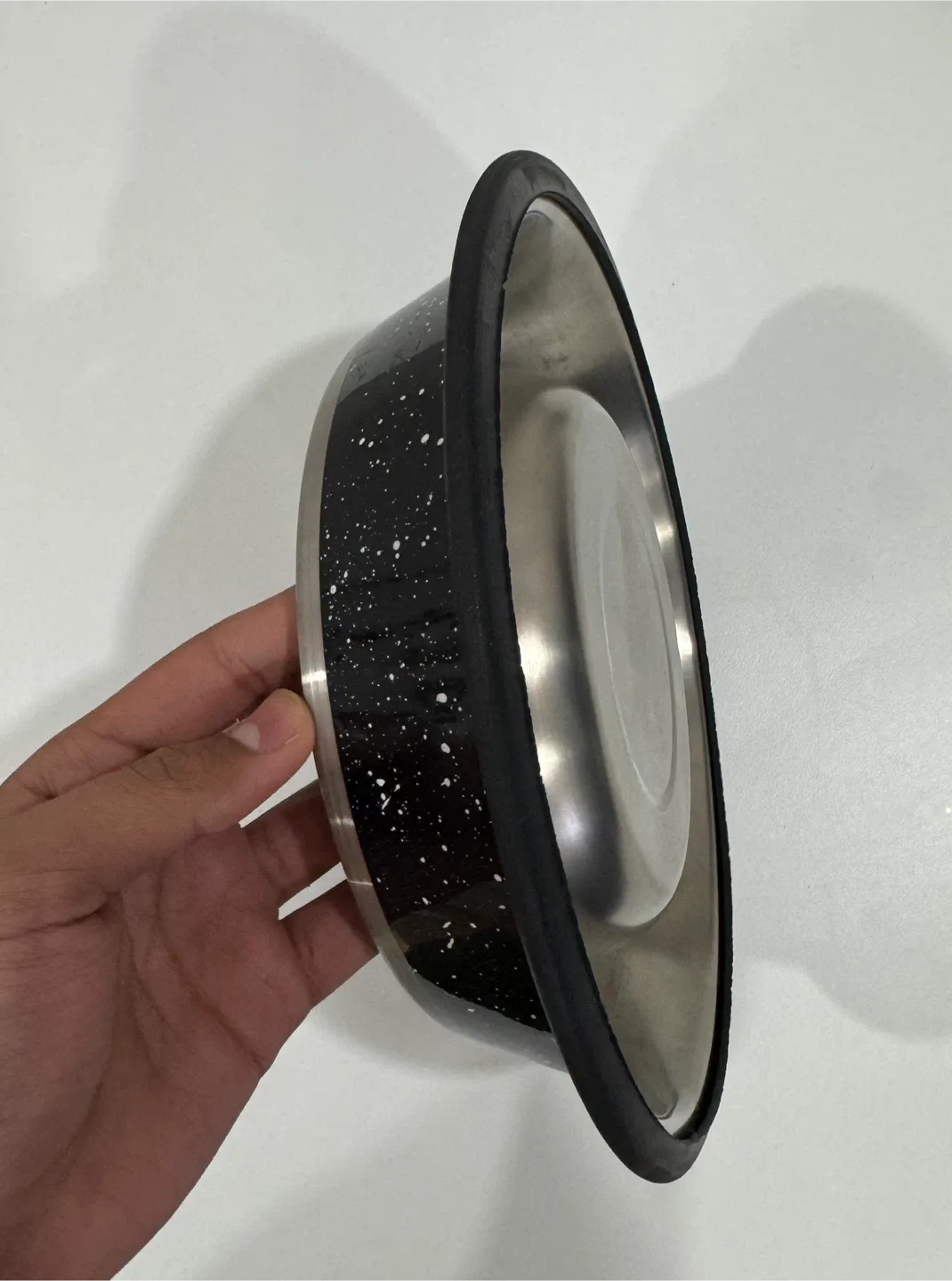 Black Stainless Steel Dog Bowl image indicator(3)