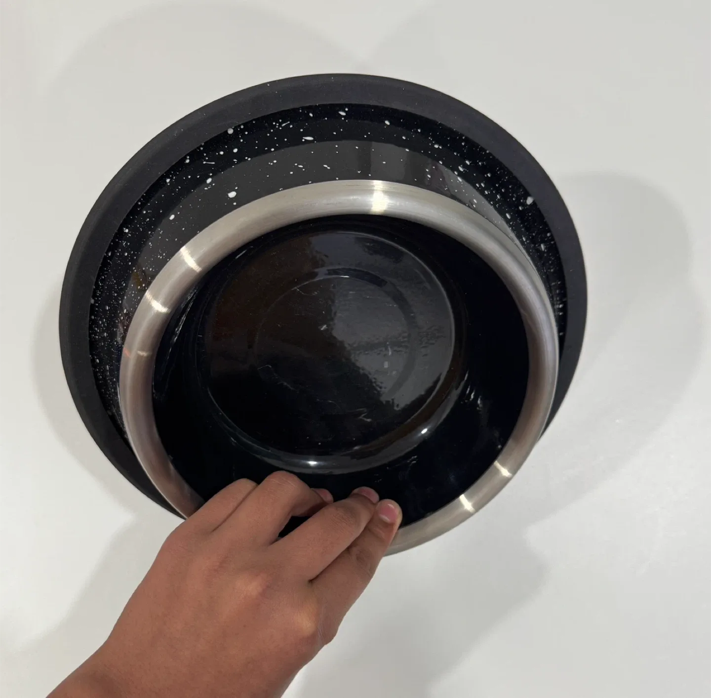 Black Stainless Steel Dog Bowl image indicator(2)