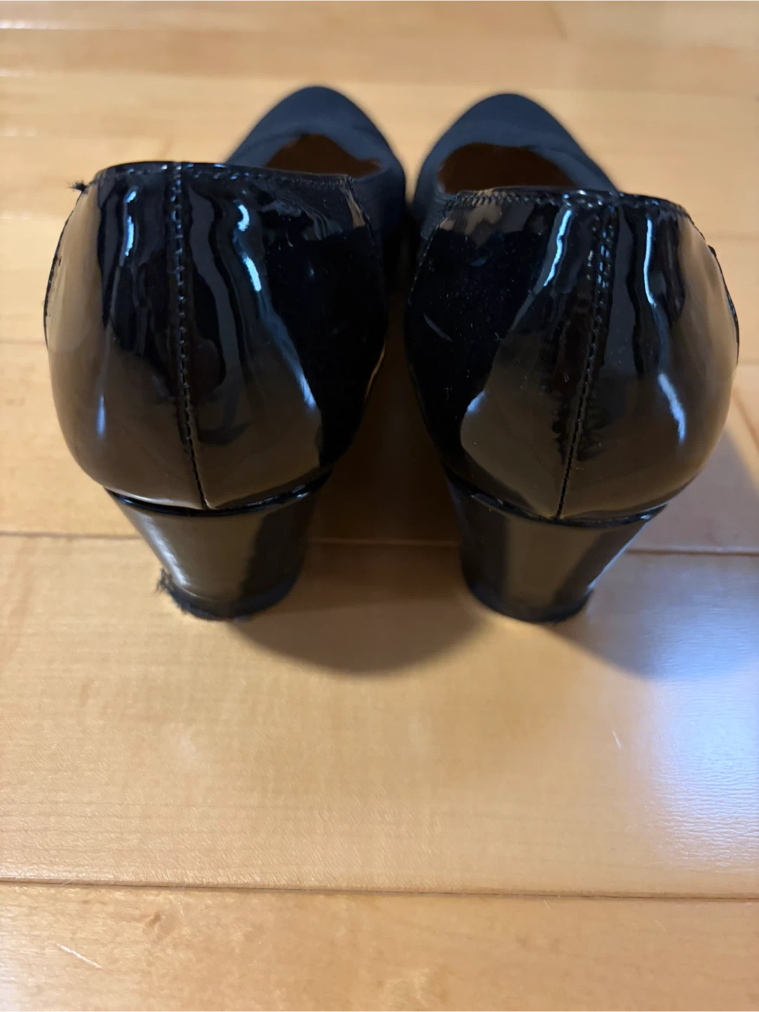 Kelly & Katie Black Wedge Heel Shoes - Size 6.5 - photo 2