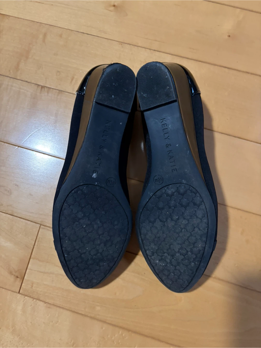 Kelly & Katie Black Wedge Heel Shoes - Size 6.5 - photo 3