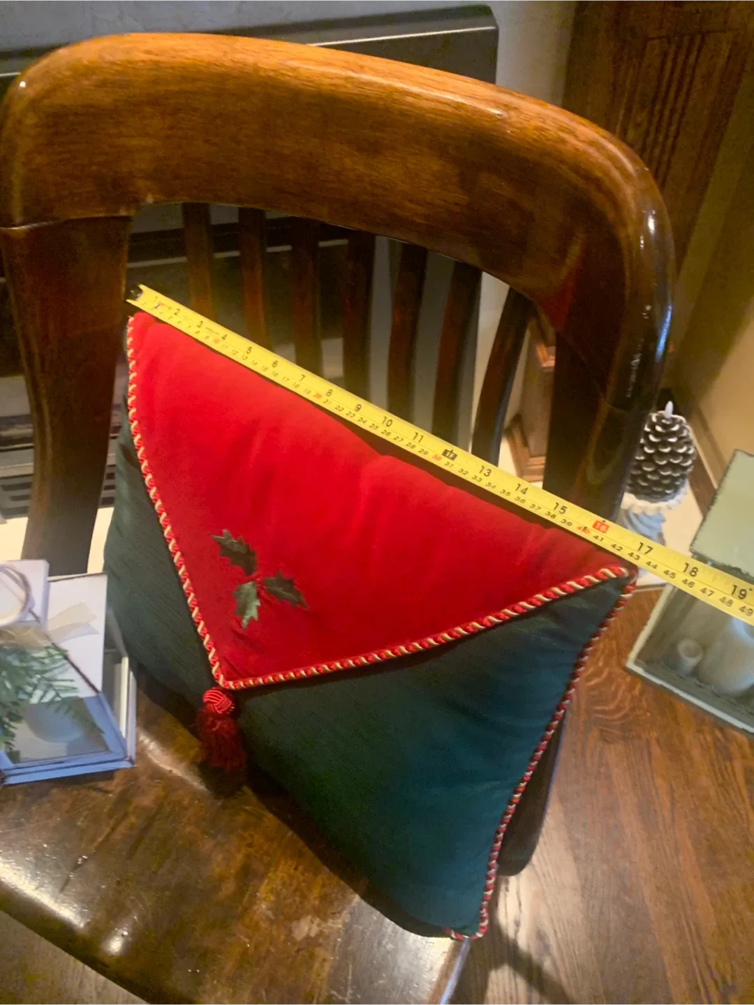 Christmas Decorative Pillow - Red & Green image indicator(6)