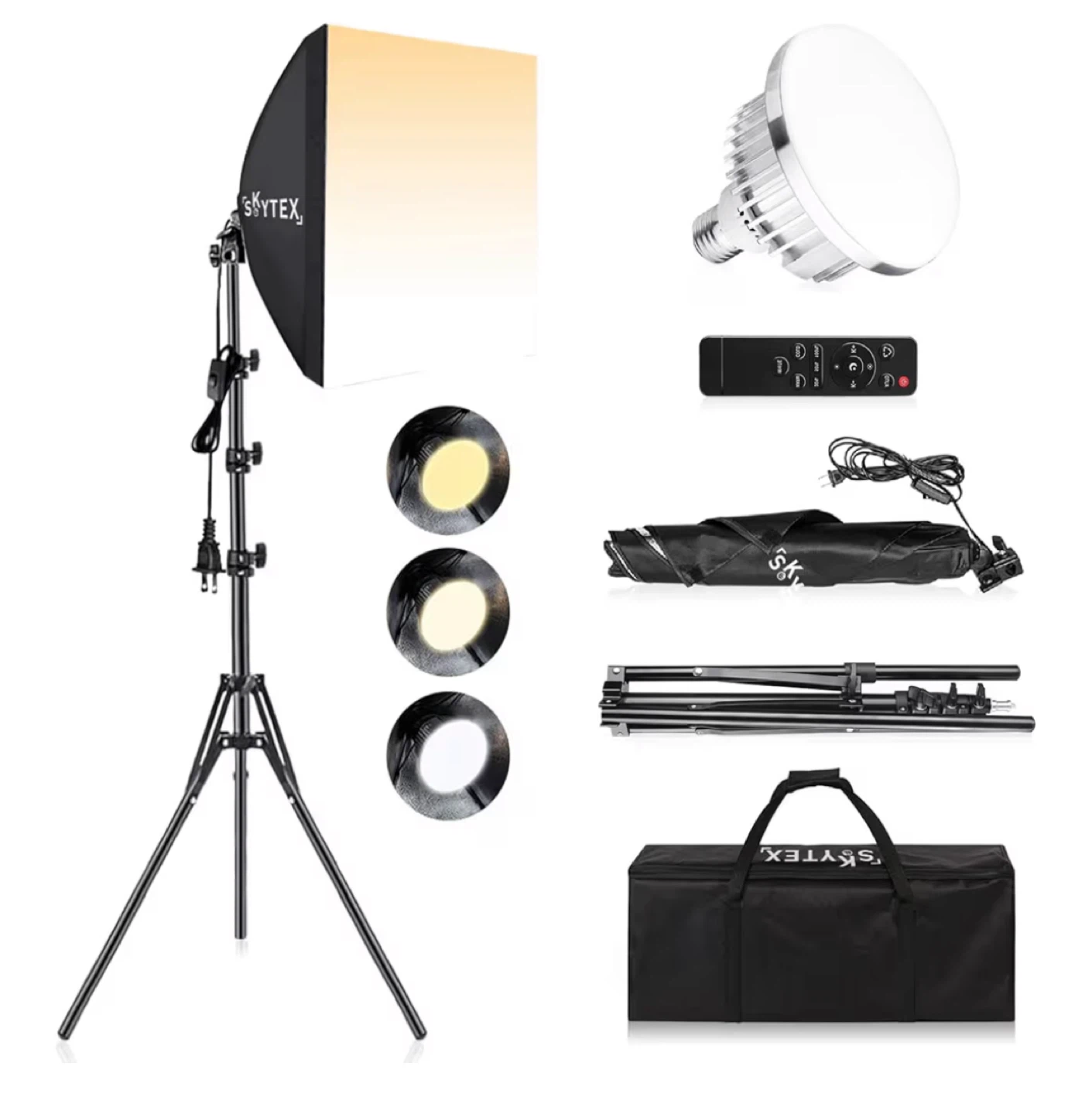 SYTEX 16"x16" Square Softbox Lighting Kit