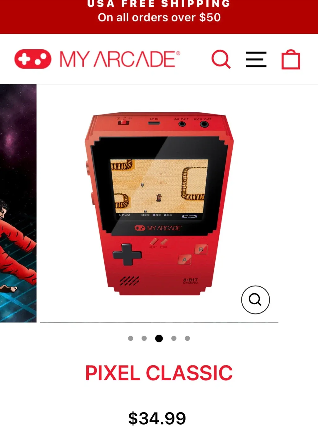 My Arcade Pixel Classic Handheld Gaming System image indicator(6)