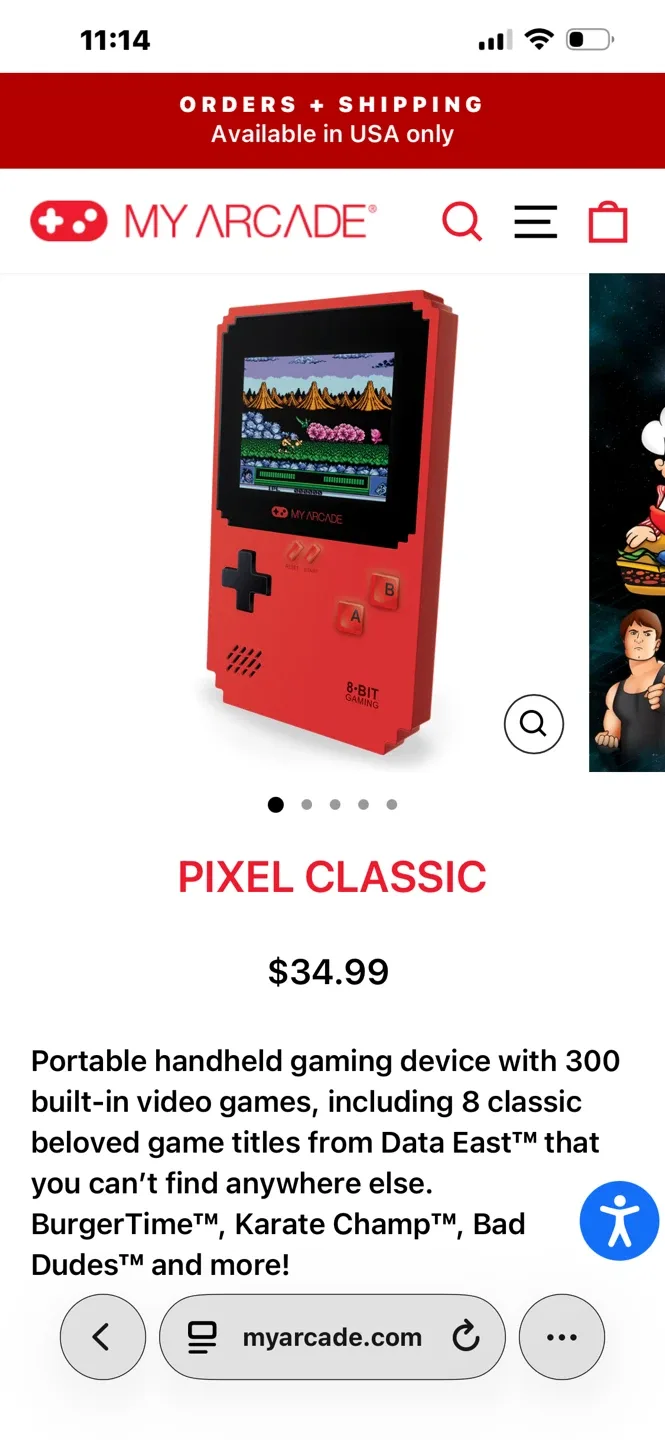 My Arcade Pixel Classic Handheld Gaming System image indicator(8)