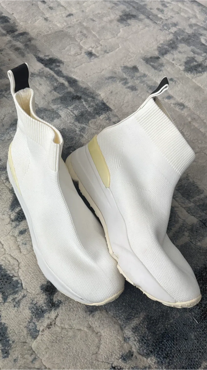 White Sock-Style Sneakers