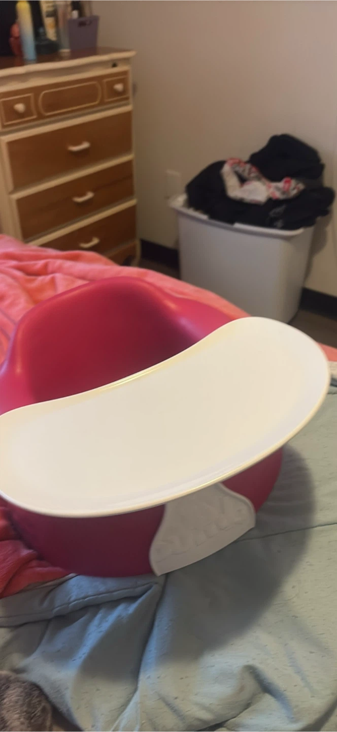 Bumbo Floor Seat with Tray - Raspberry