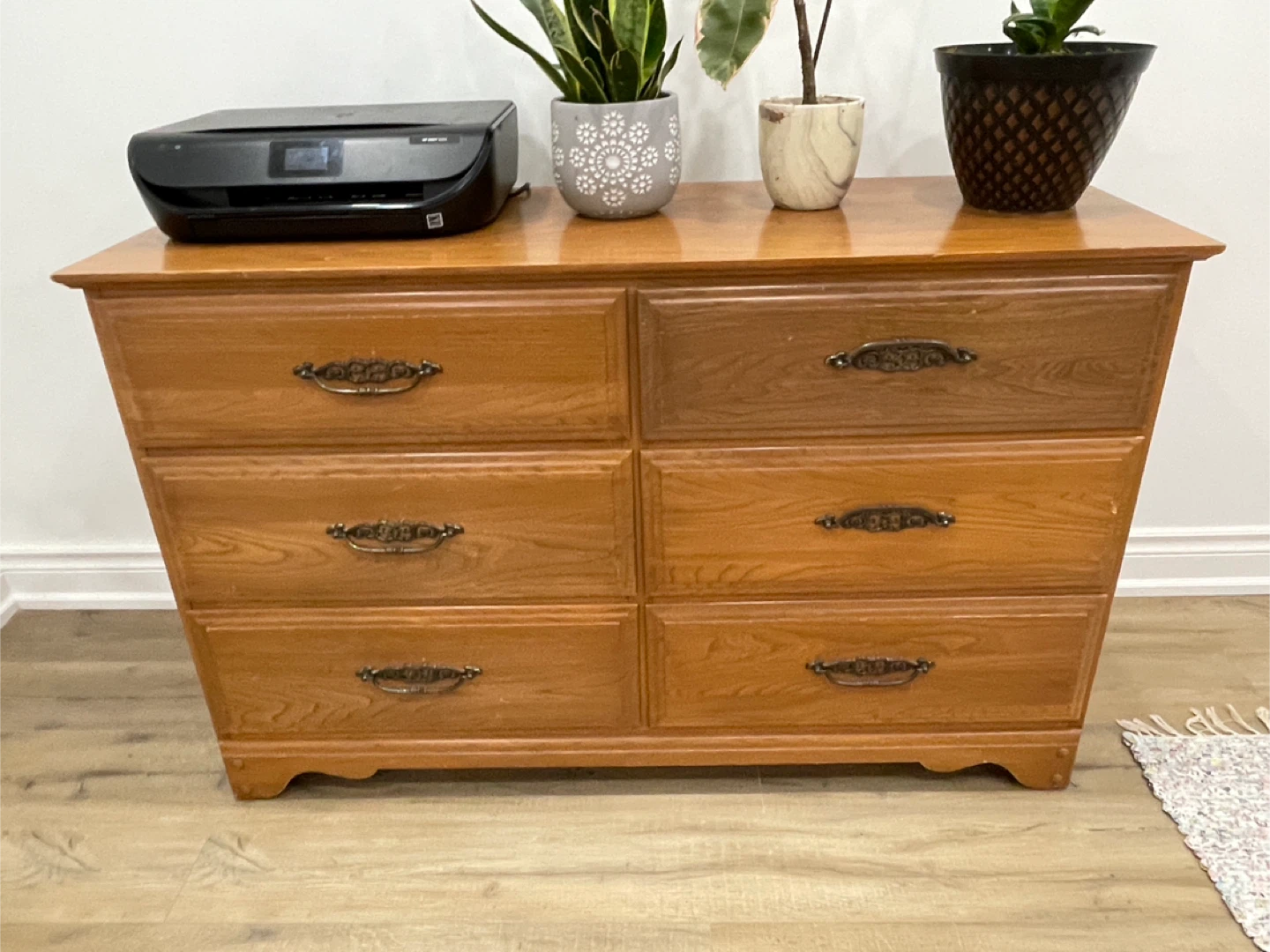 Wooden 6-Drawer Dresser
