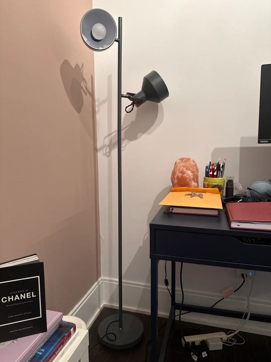 IKEA NYMÅNE Floor Lamp, Gray