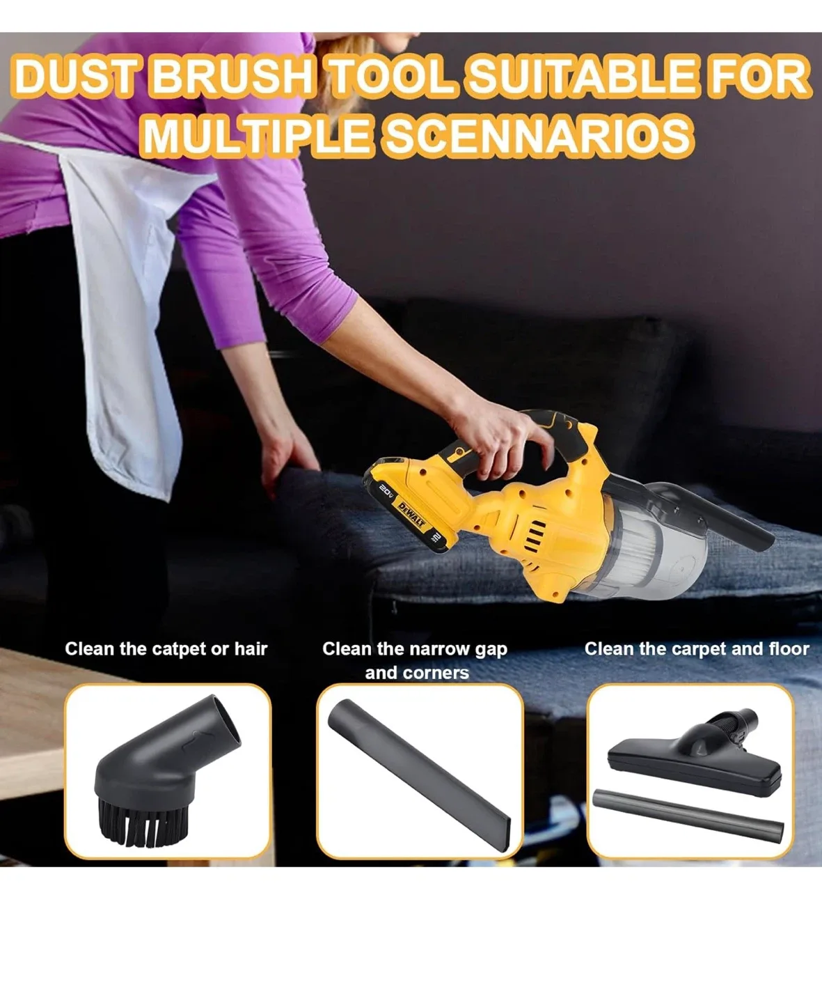 Reciprocating Saw Compatible with DeWalt 20V Battery image indicator(9)