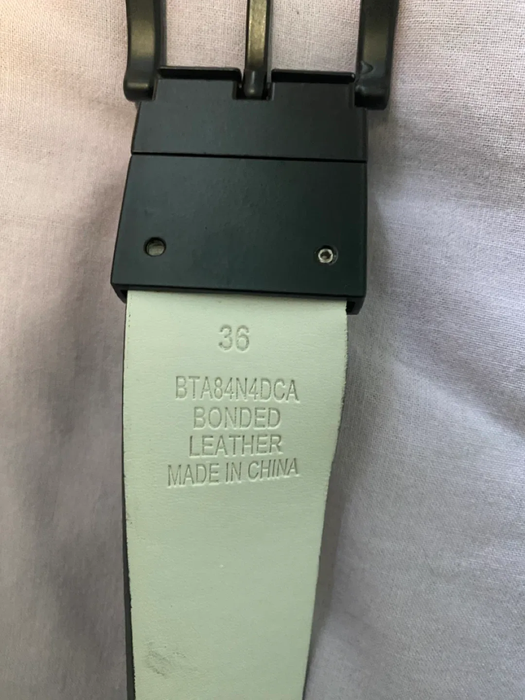 Black Leather Belt - Size 36 image indicator(4)