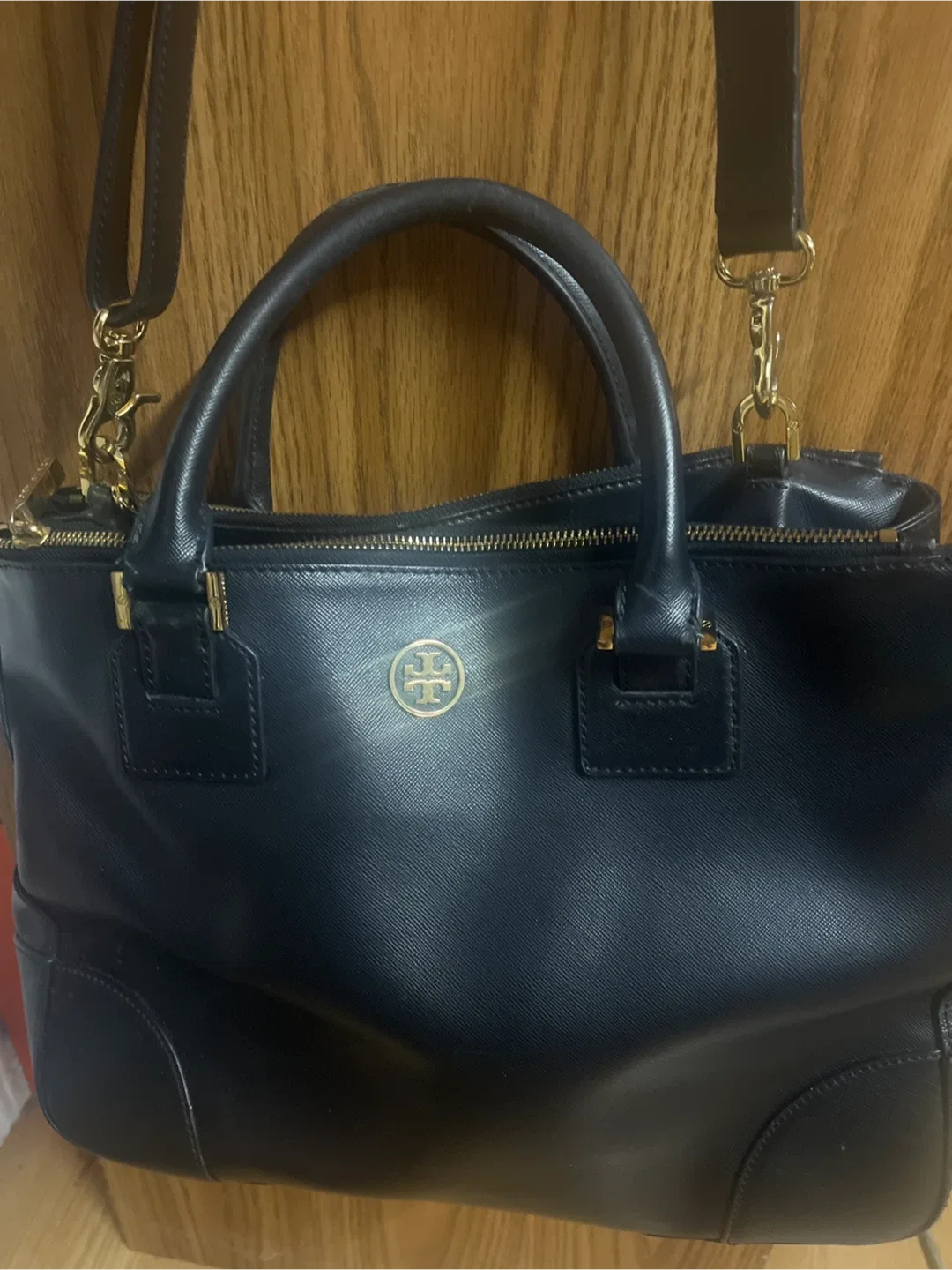 Tory Burch Black Leather Handbag thumbnail