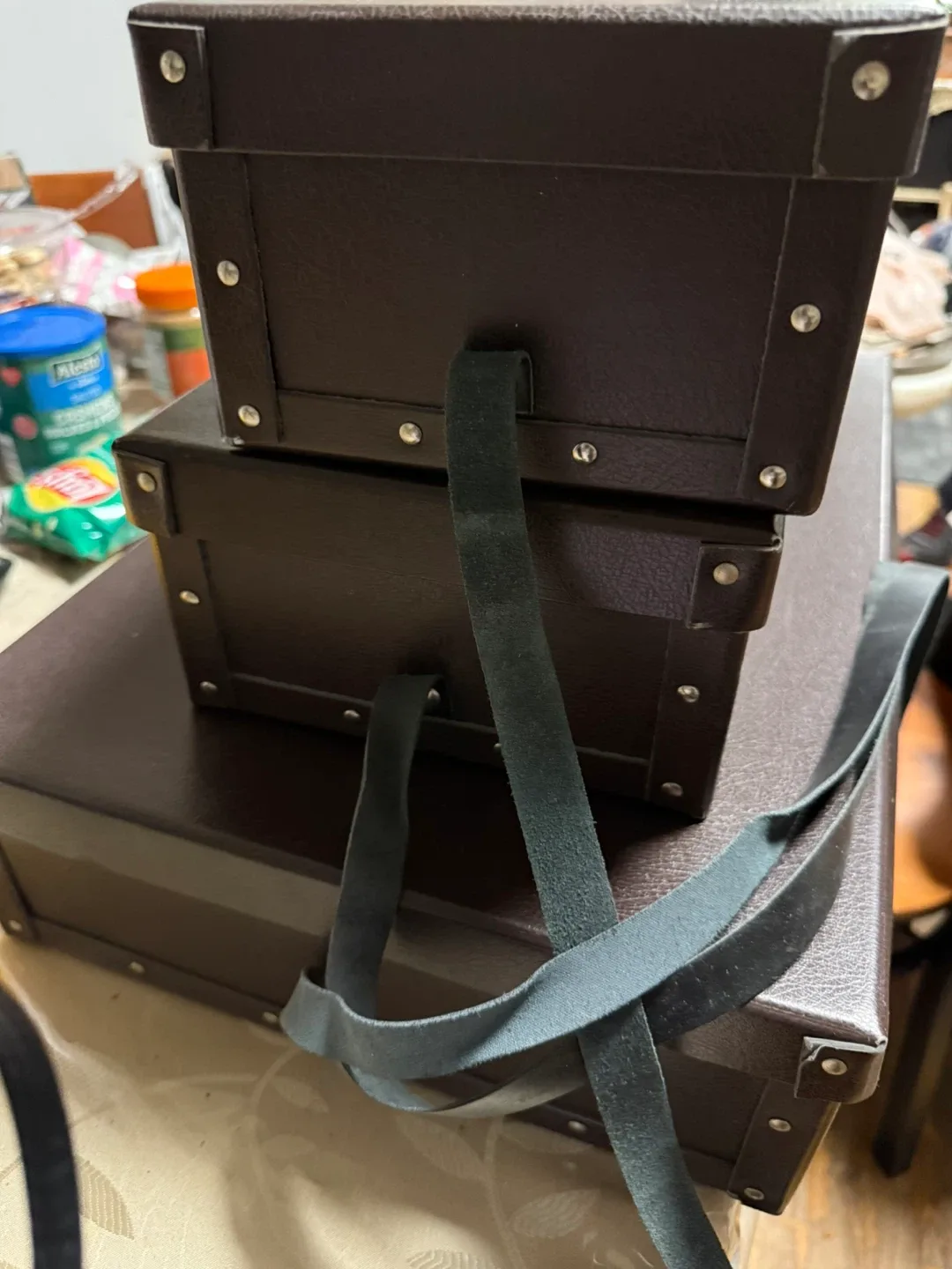 Vintage Atlas Storage Boxes - Set of 3 image indicator(5)