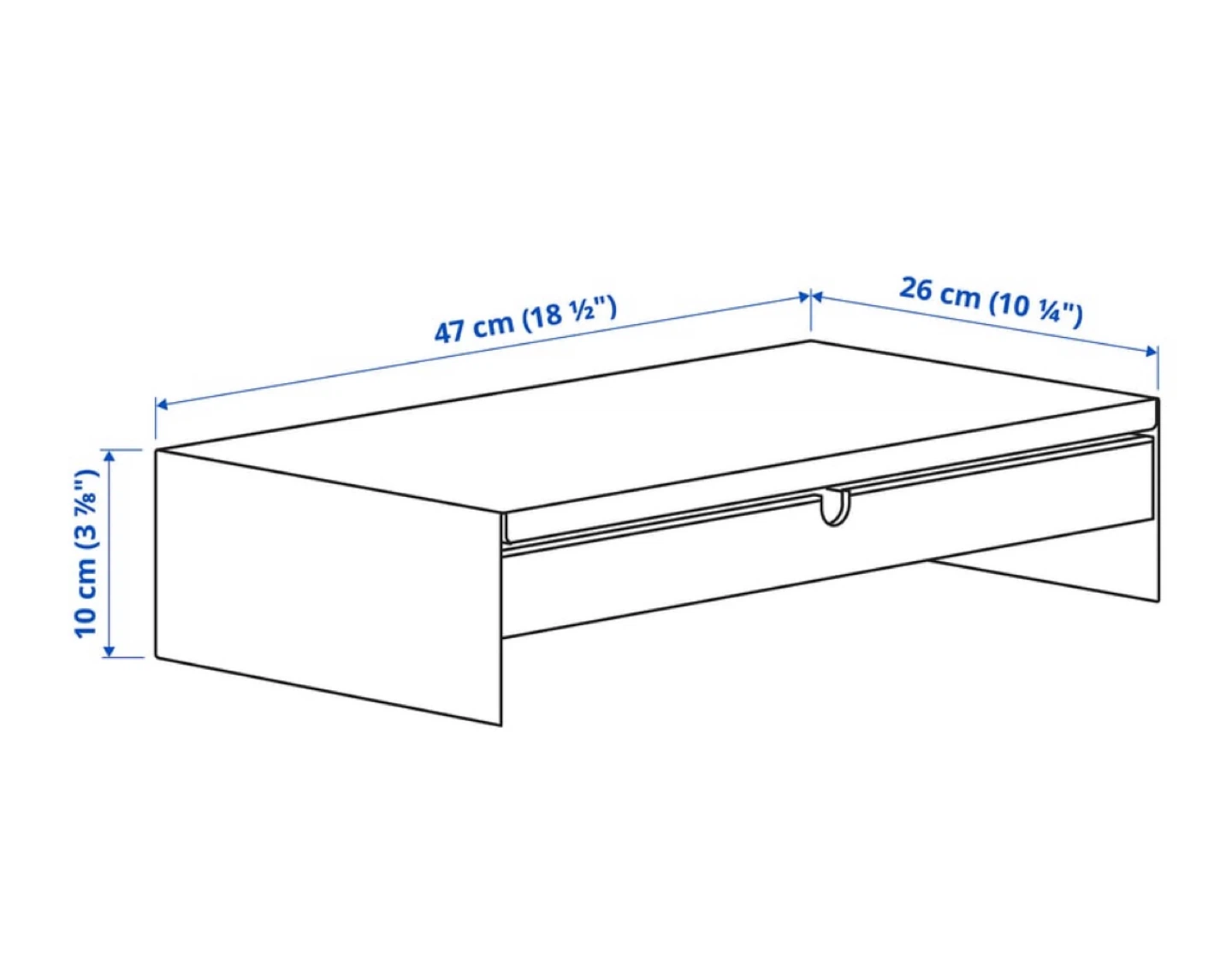 IKEA ELLOVEN Monitor Stand with Drawer - photo 5