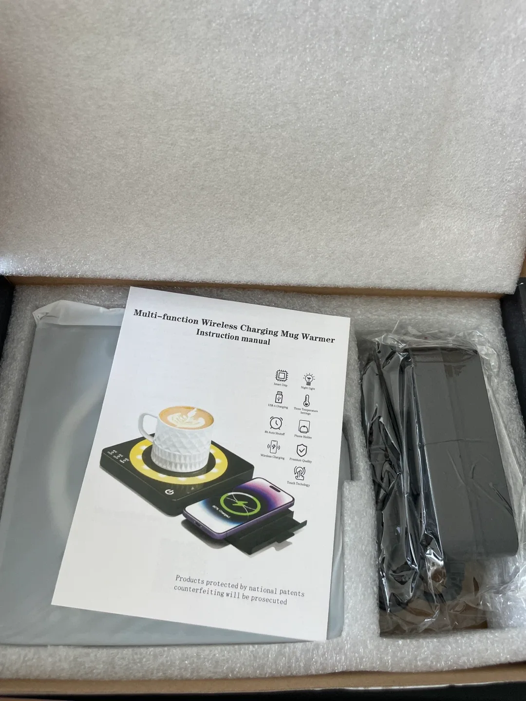 Smart Mug Warmer Multi-function Wireless Charging image indicator(2)